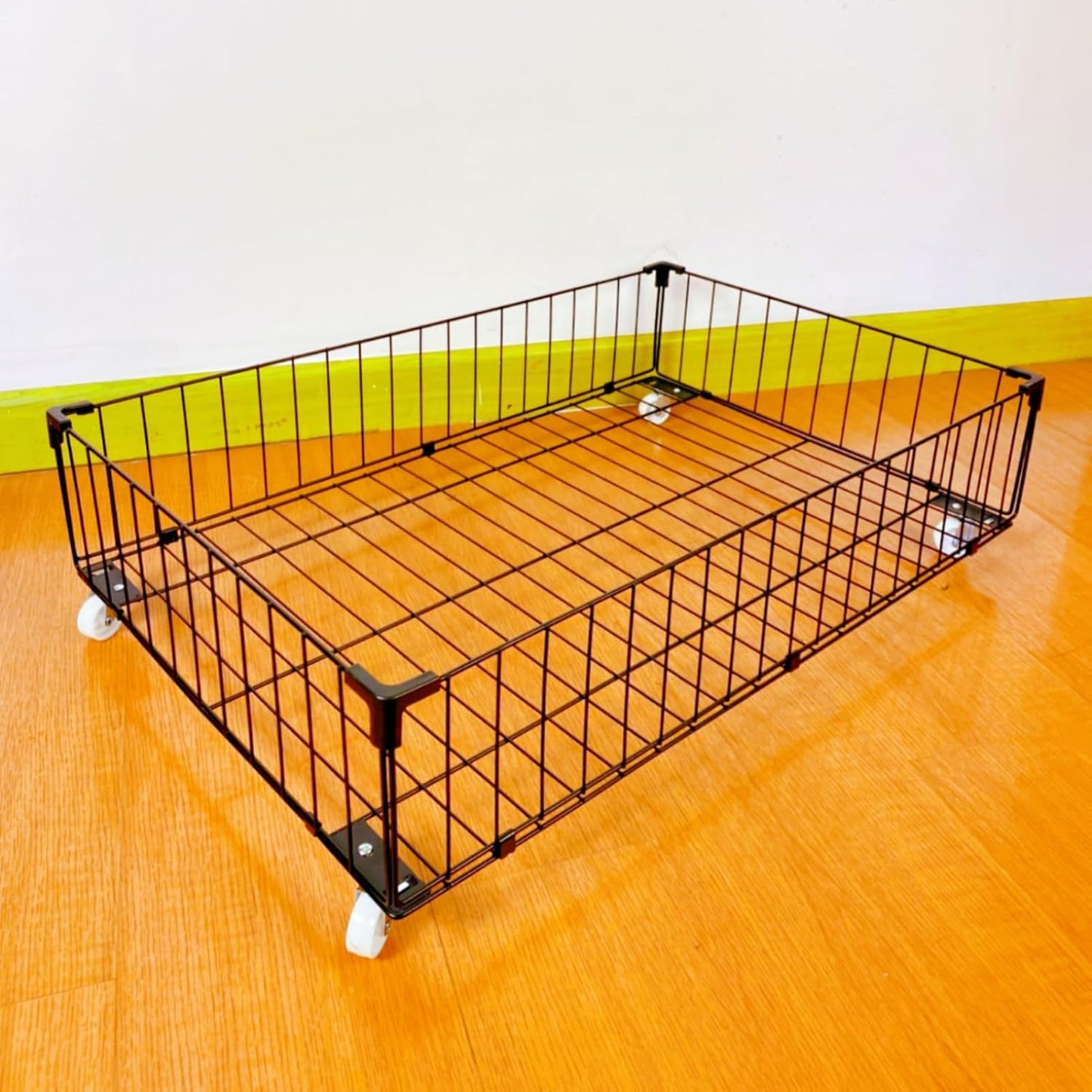 4 Pack Larger Under Bed Storage With Wheels,Rolling Under Bed Drawer,Under Bed Shoes Storage,Open Design, Large capacity,Suitable For Various Storage