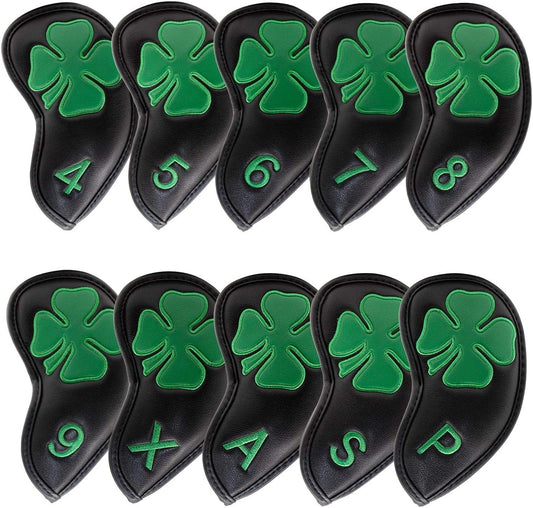Golf Iron Covers Golf Iron Head Covers Leather Golf Iron Covers for Golf Clubs 10pcs Golf Iron