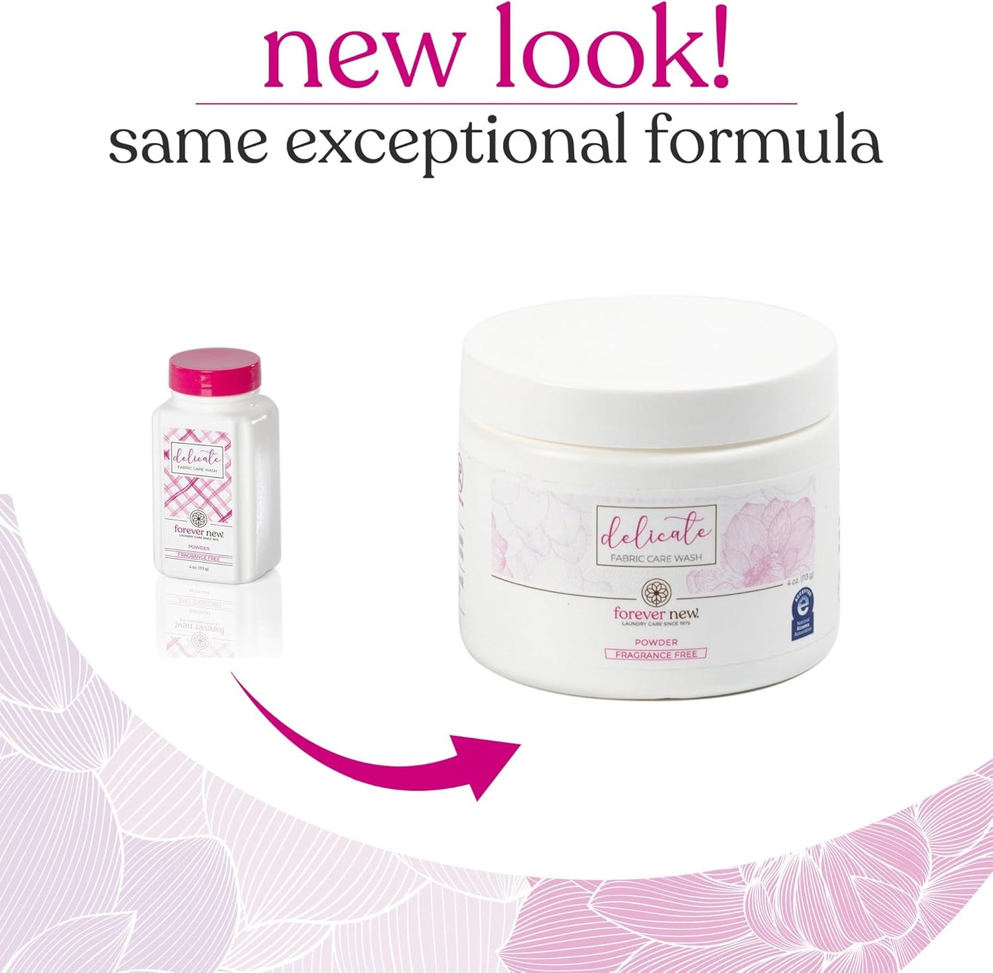 FOREVER NEW Granular Laundry Detergent – Nontoxic Powder Laundry Detergent, Safe for Colors & Sensitive Skin - Essential Laundry Supplies, Delicate Fabric Care Wash (Unscented, 4 oz)