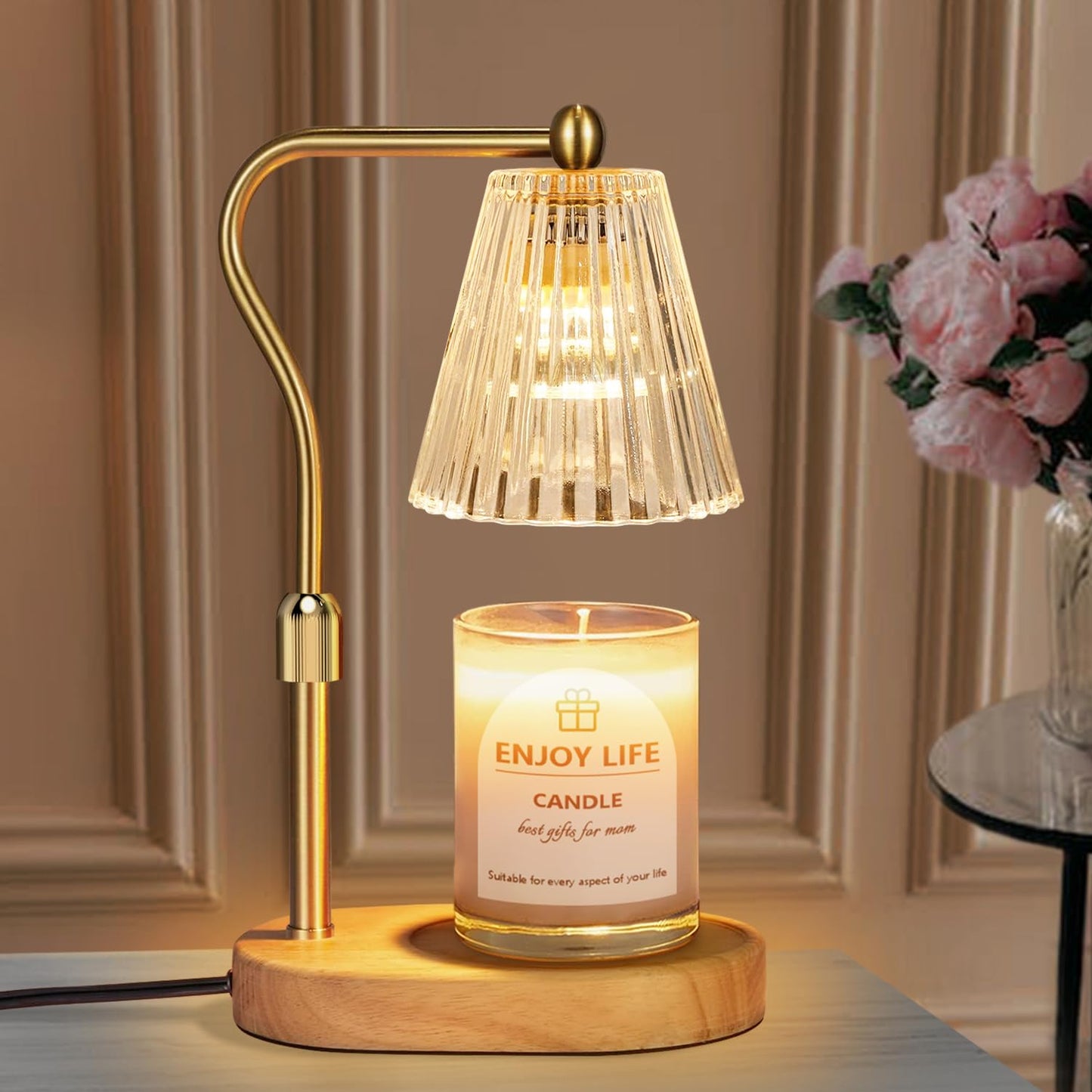 seenlast Candle Warmer Lamp with Timer Dimmer Adjustable Height for New Home Bedroom,Mothers Day
