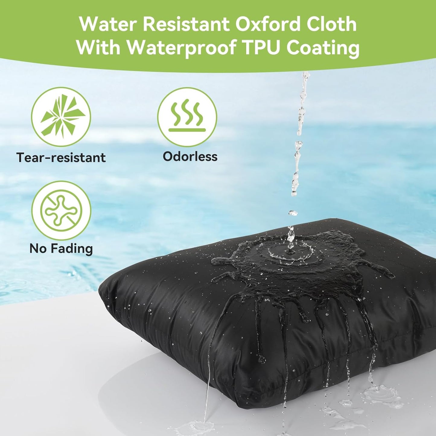 OTraki 2Pcs Exlarge Wet Bag 24x32 inch Reusable Waterproof Wet Dry Bag with Zipper Handle Wet Clothes Blanket Bedding Coat Sweater Machine Washable Laundry Bag for Travel Hotel Camping, Black & Grey