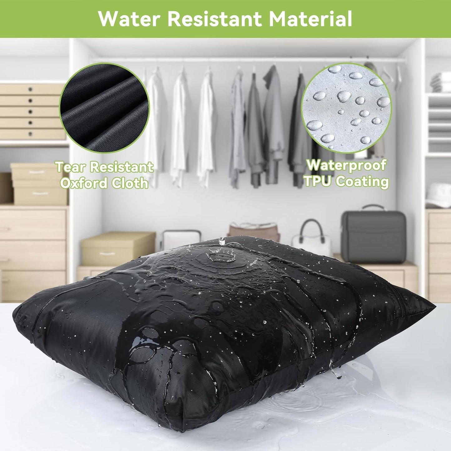 OTraki 2PCS Wet Bags 16x20 inch Medium Wet Dry Bag for Swimsuit and Towels Waterproof Beach Swimming Bag, Wet Dirty Clothes Gym Bags with Handle for Workout Yoga (Black & Grey)