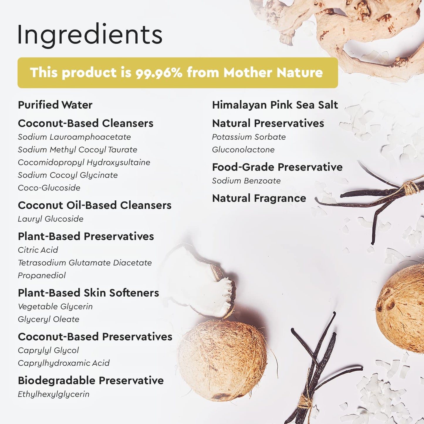 Puracy Body Wash, Natural Body Wash, 98.6% Pure Plant Ingredients, Moisturizing Shower Gel for Women Men Kids, Body Soap for Dry Sensitive Skin. Gently Scented with Coconut & Vanilla 12 Oz (2-Pack)