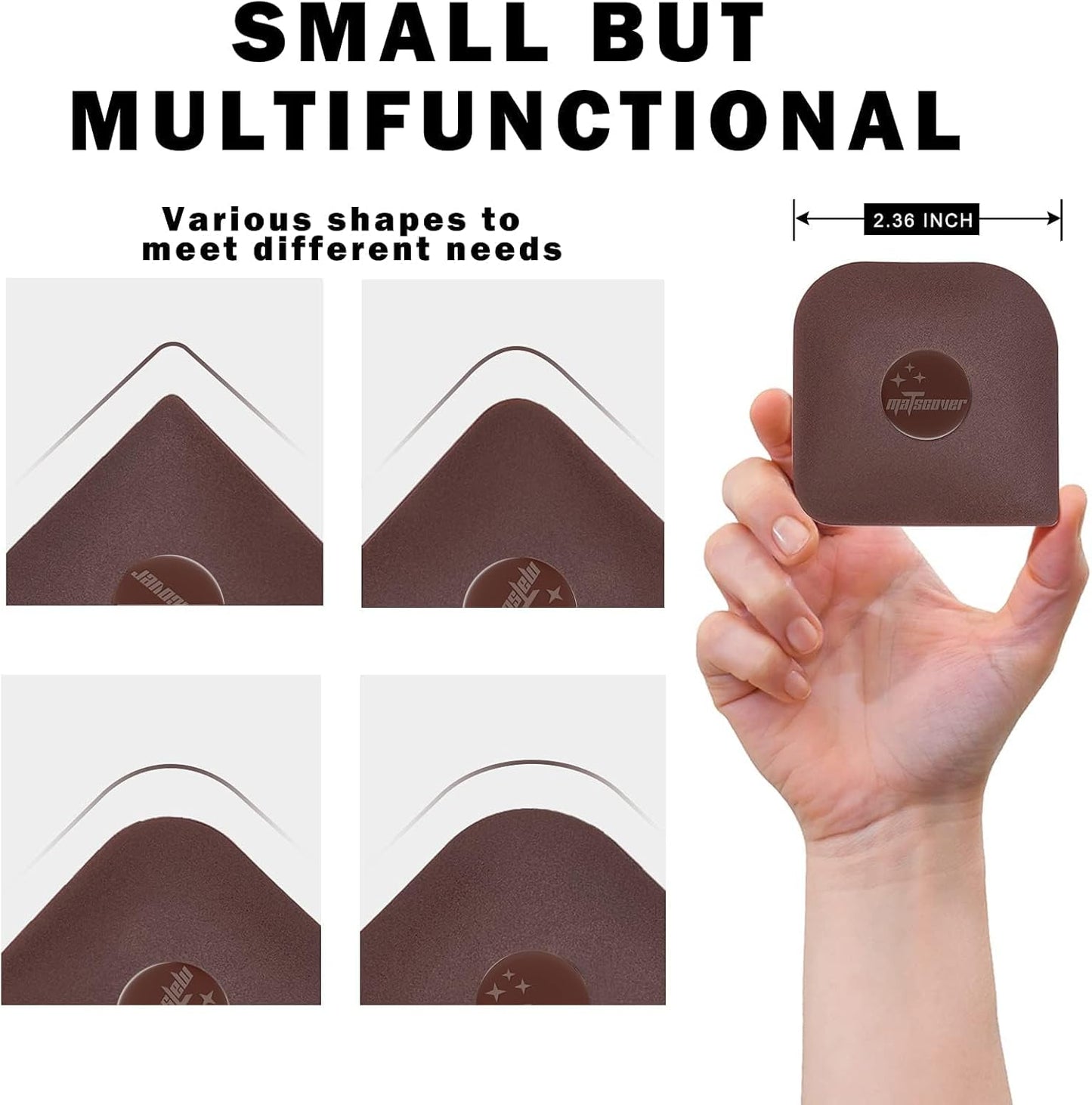 Pan Scraper, 5 Pcs Pot Scraper Plastic, Pot Scraper Non Scratch for Cast Iron, Pot and Pan Cleaning, Sturdy Scraper Kitchen Tool