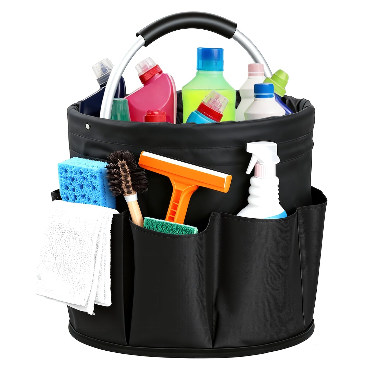 CIHTL Cleaning Caddy with Handle, for Cleaning Supplies Organizer Bucket