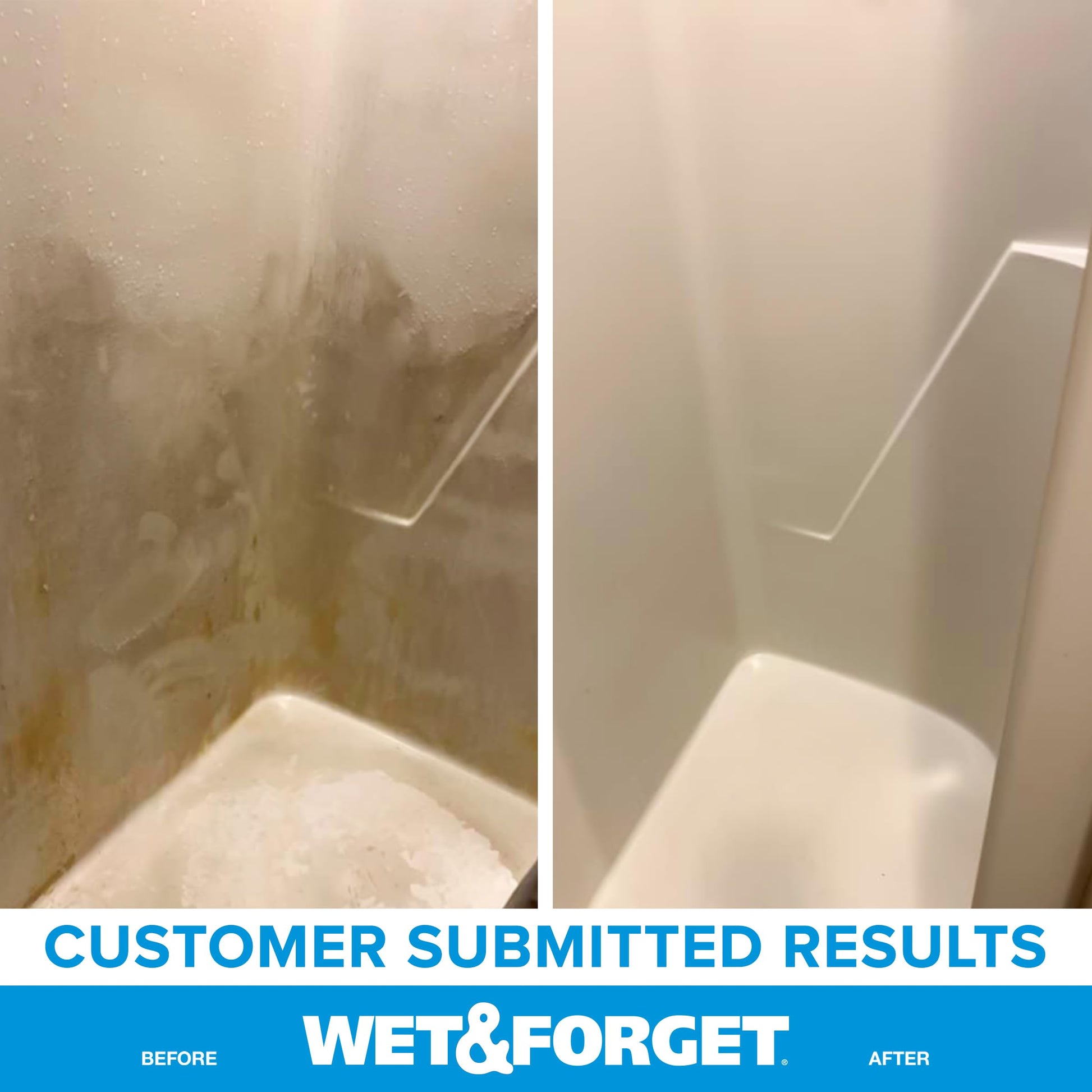 Wet & Forget Shower Cleaner Spray Multi-Surface Weekly Application Requires No Scrubbing