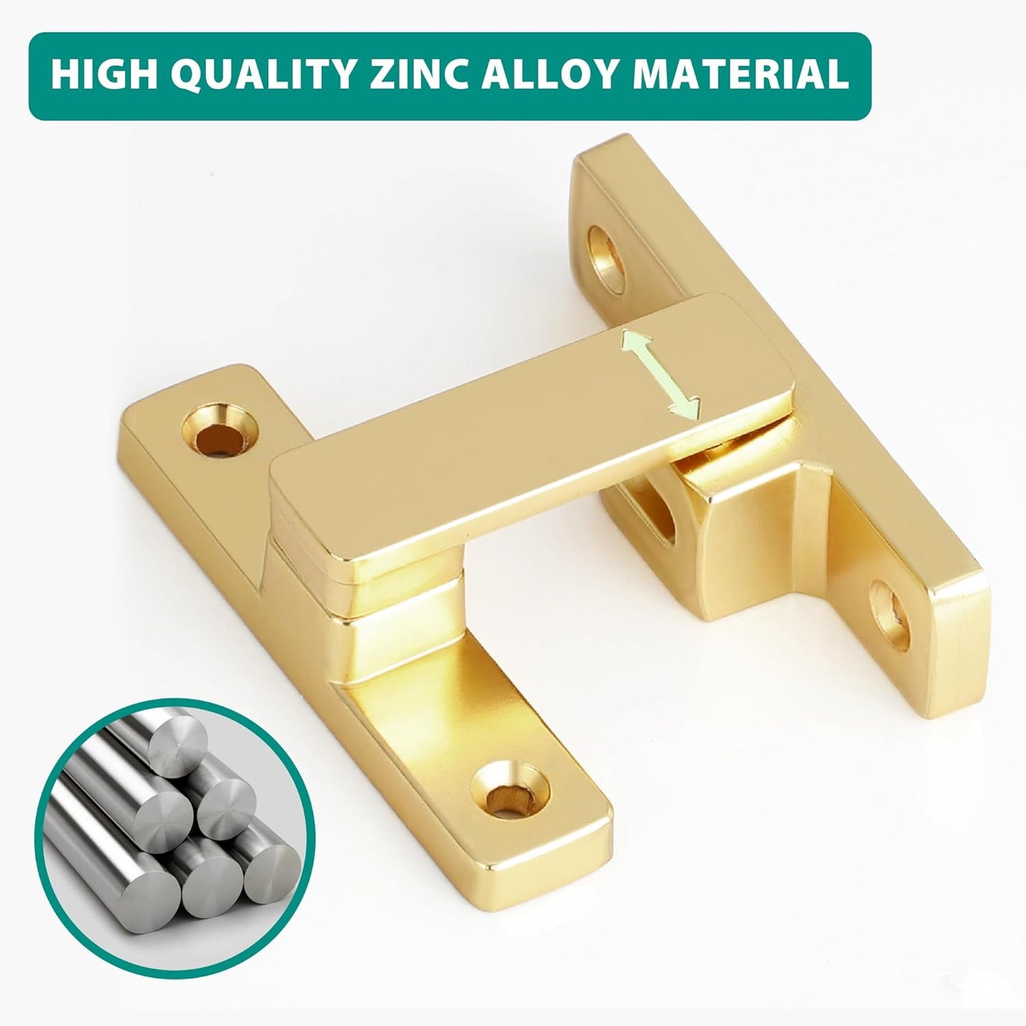 90/180 Degree Flip Latch Gate Latch, Heavy Duty Black Safety Door Lock Enhanced Security Flip Latch Lock Hardware for Interior Door Front Door Barn Garden Fence Window Bathroom Cabinet