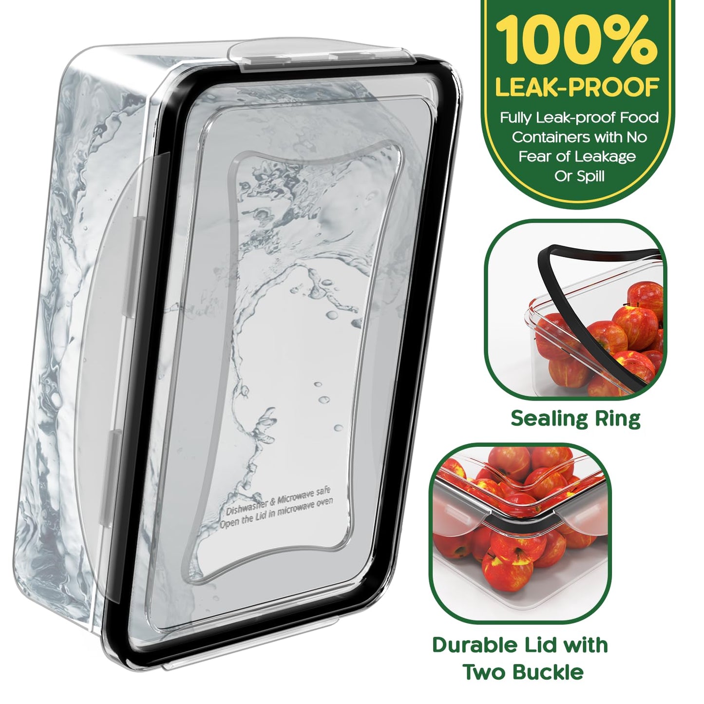 56 PCS Food Storage Containers with Lids Airtight (28 Boxes - 28 Lids)