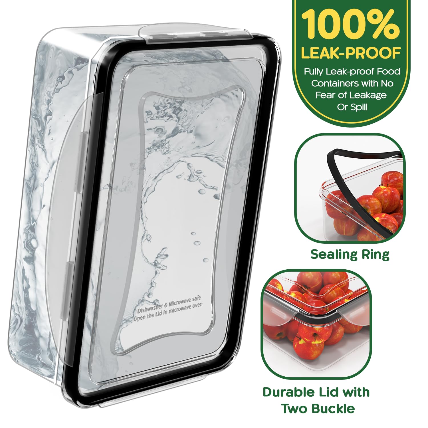 56 PCS Food Storage Containers with Lids Airtight (28 Boxes - 28 Lids)