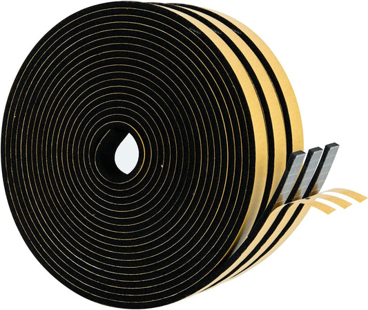 High Density Foam Weather Stripping Door Seal Strip Insulation Tape Roll for Insulating Door Frame