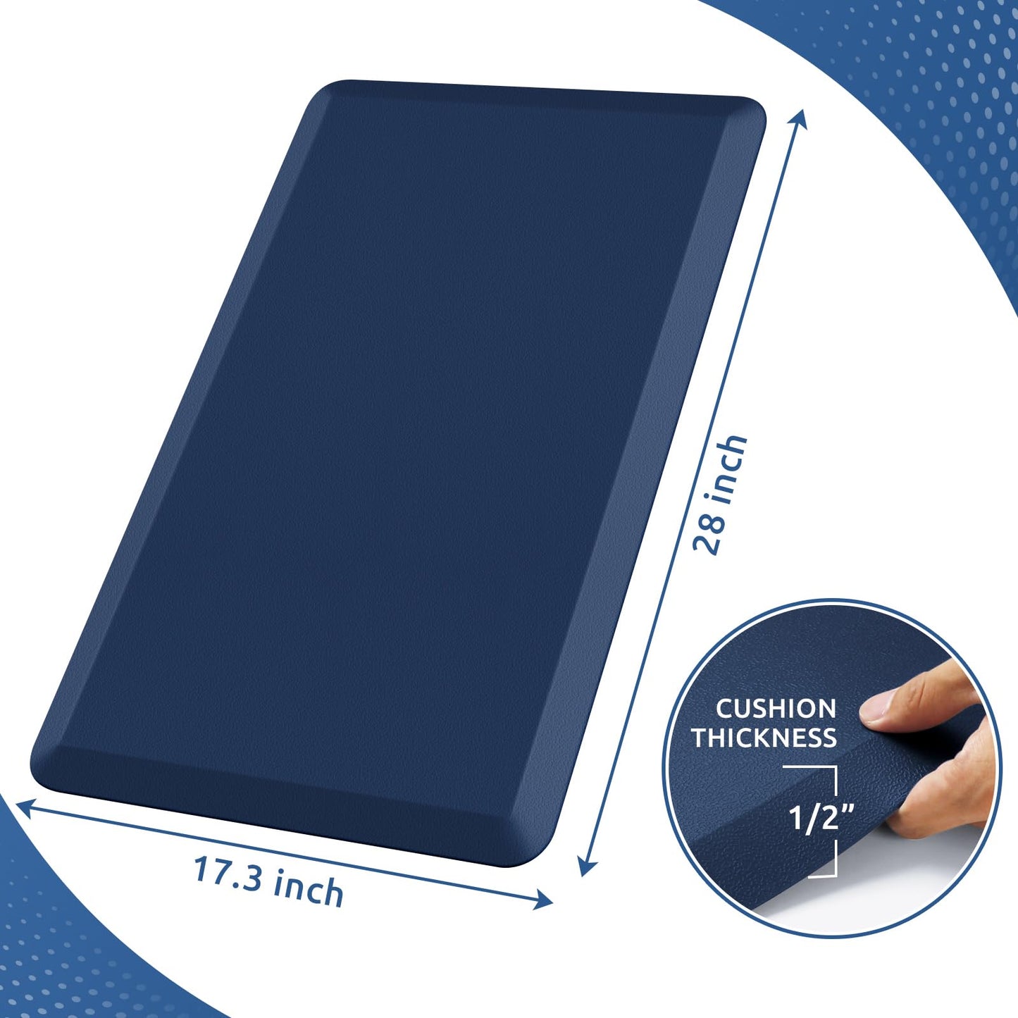 Kitchen Mat Cushioned Anti Fatigue Rug Standing and Comfort Floor Mats