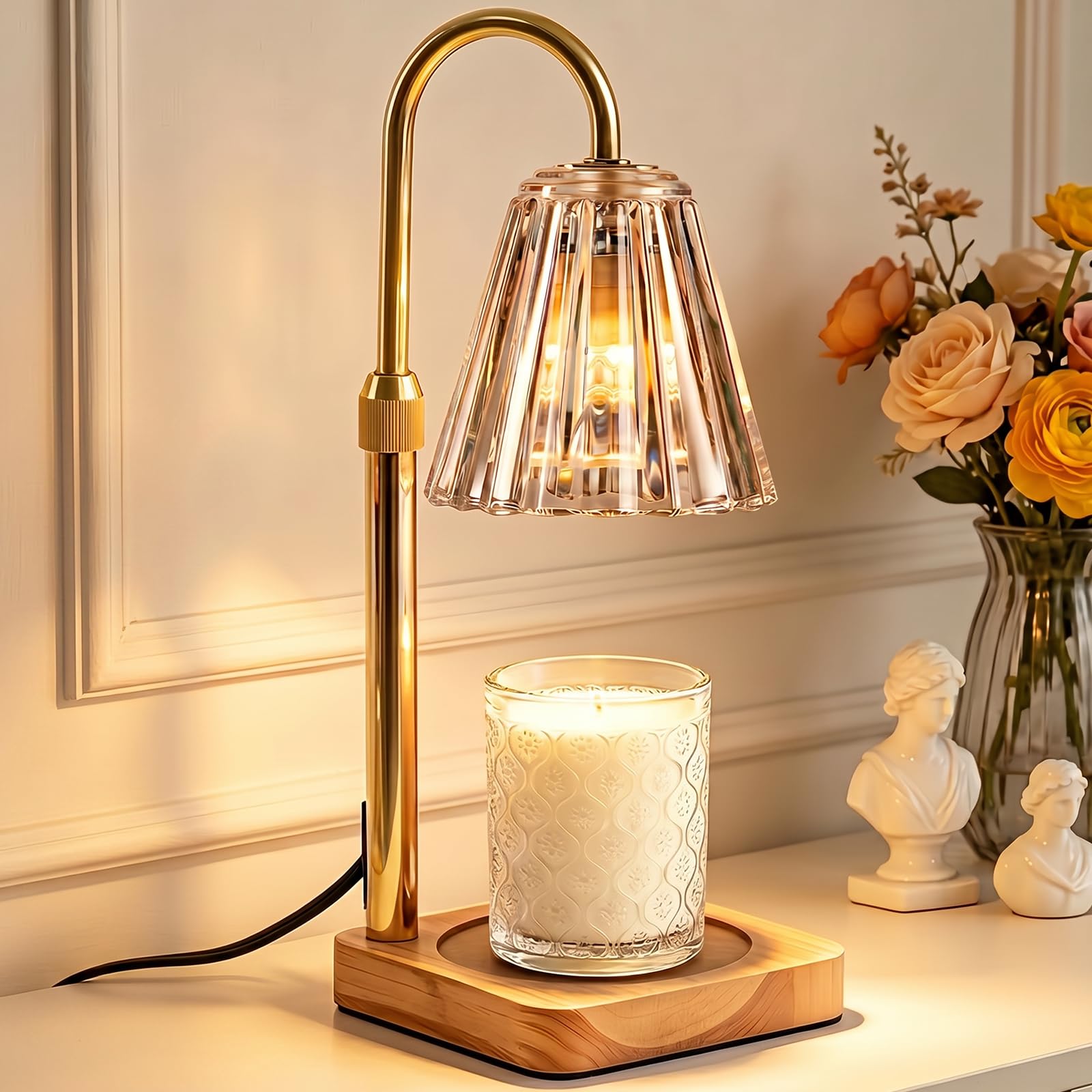 Marycele Candle Warmer Lamp with Timer & Dimmer, Gifts for Mom Office Decor