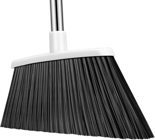Heavy Duty Broom, 55 Inch Long Handle Outdoor Large Angle Brooms, Commercial Broom for Sweeping