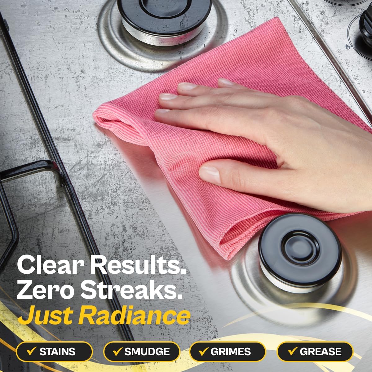 Flitz Stainless Steel & Chrome Clean - 16oz Bottle, USA-Made Stainless Steel Cleaner Spray for Appliances - Grill, Fridge, Sink Stain Remover - Also Works on Aluminum Surfaces (1 Pack)