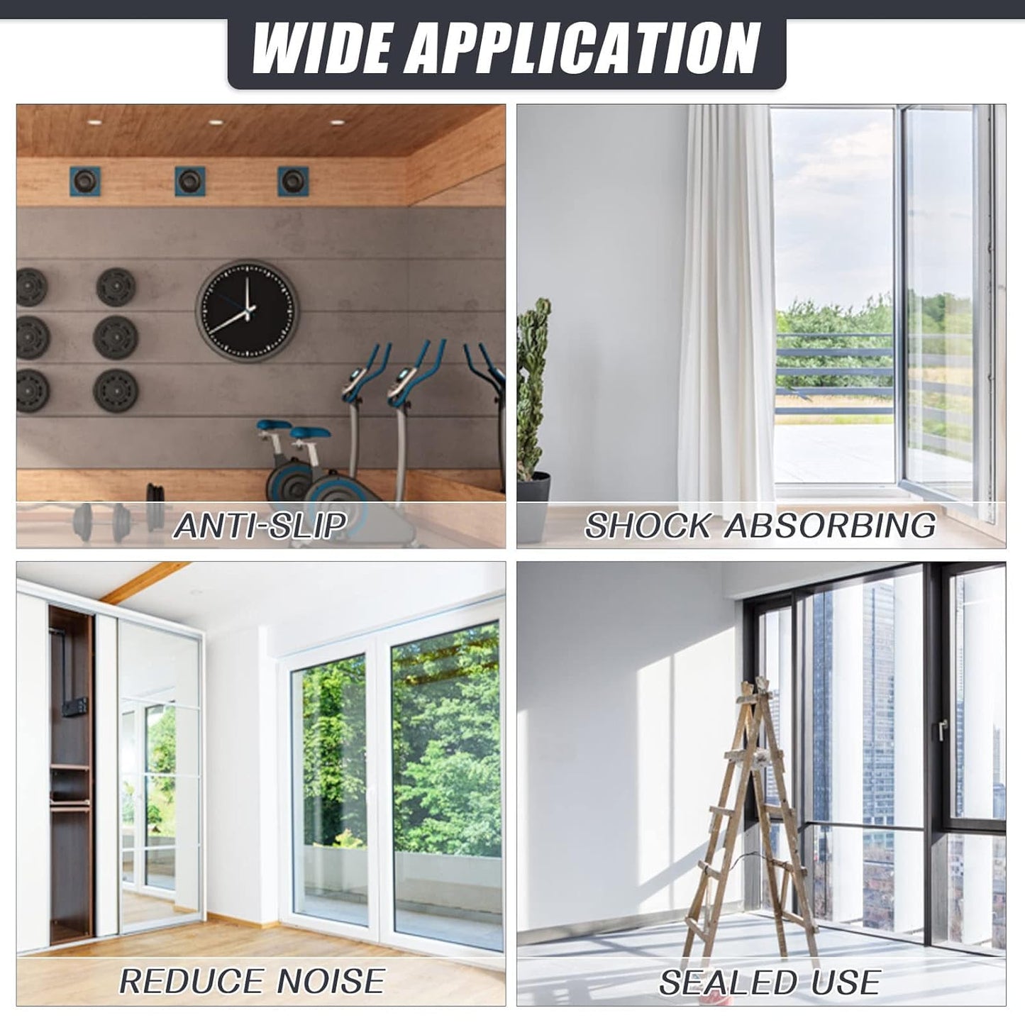 Neoprene Rubber Strips Self Adhesive Sheets, Rolls & Strips with Adhesive Backing Rubber Pads Self Stick Seal Gasket Sticky Back for Matting Padding - 3" Wide x 1/5" Thick x 20' Long