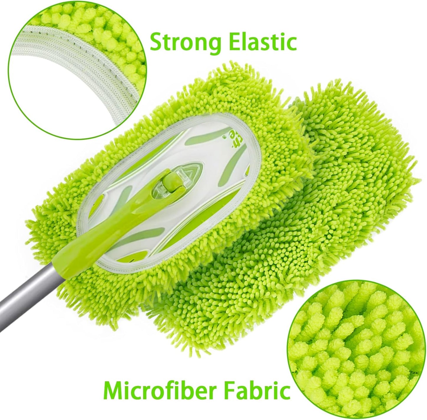 Reusable Dry Sweeping Cloths Microfiber Wet Mop Pads Compatible with Swiffer Sweeper Mop Replacement Sweeping Mopping pad Refills for Hardwood Surface Floor Cleaning (8PCS)