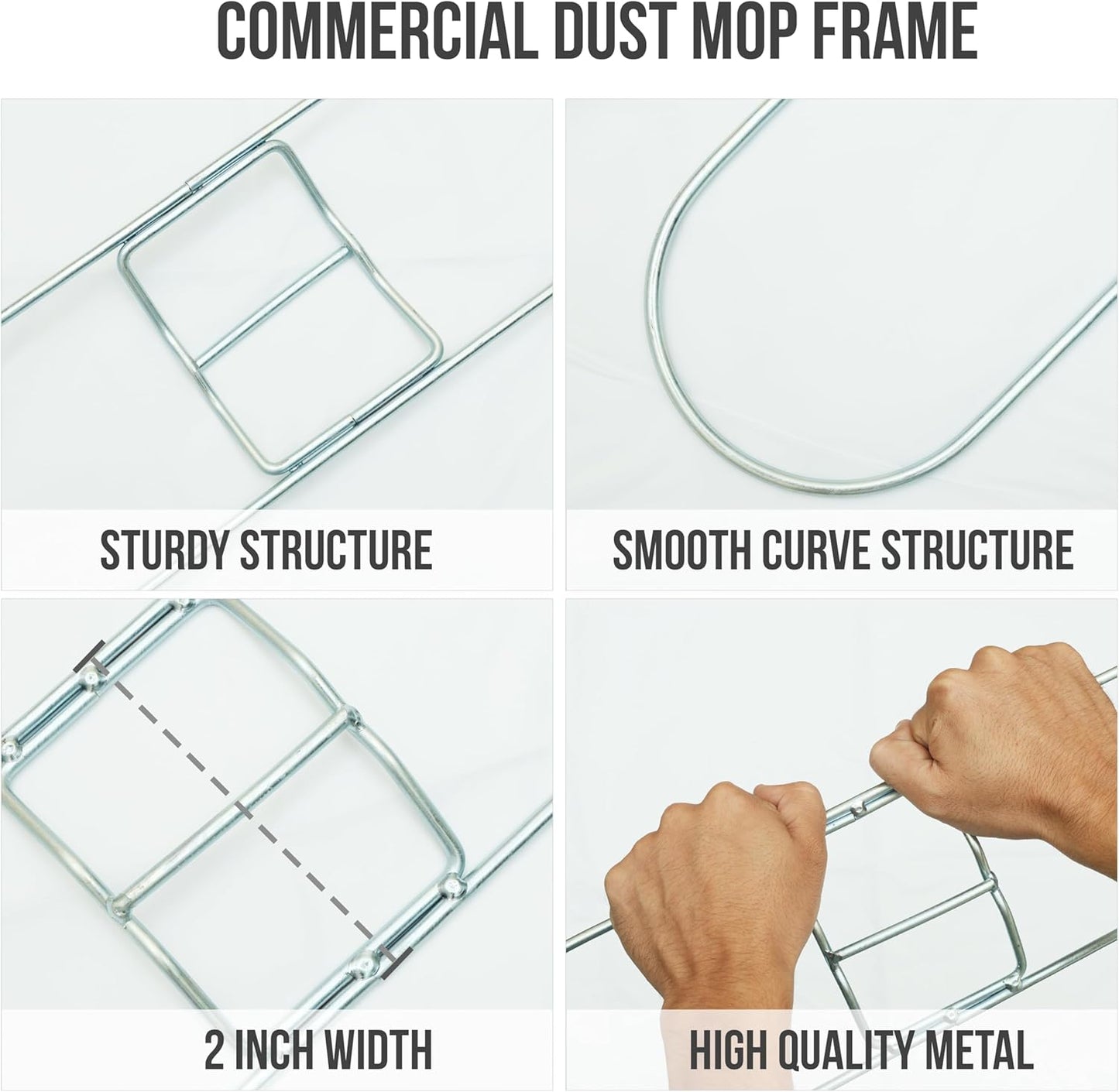 Kleen Handler 24 Inch Commercial Dust Mop Frame (12 Pack)