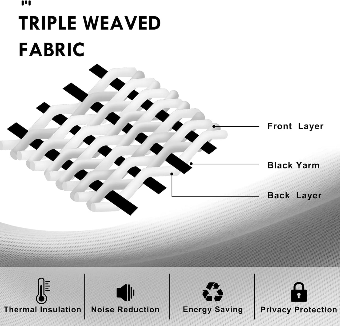 DWCN Blackout Curtains Room Darkening Thermal Insulated Bedroom Curtains Window Curtain Panels, 52 x 63 inches Long, Set of 2 Khaki Rod Pocket Drapes