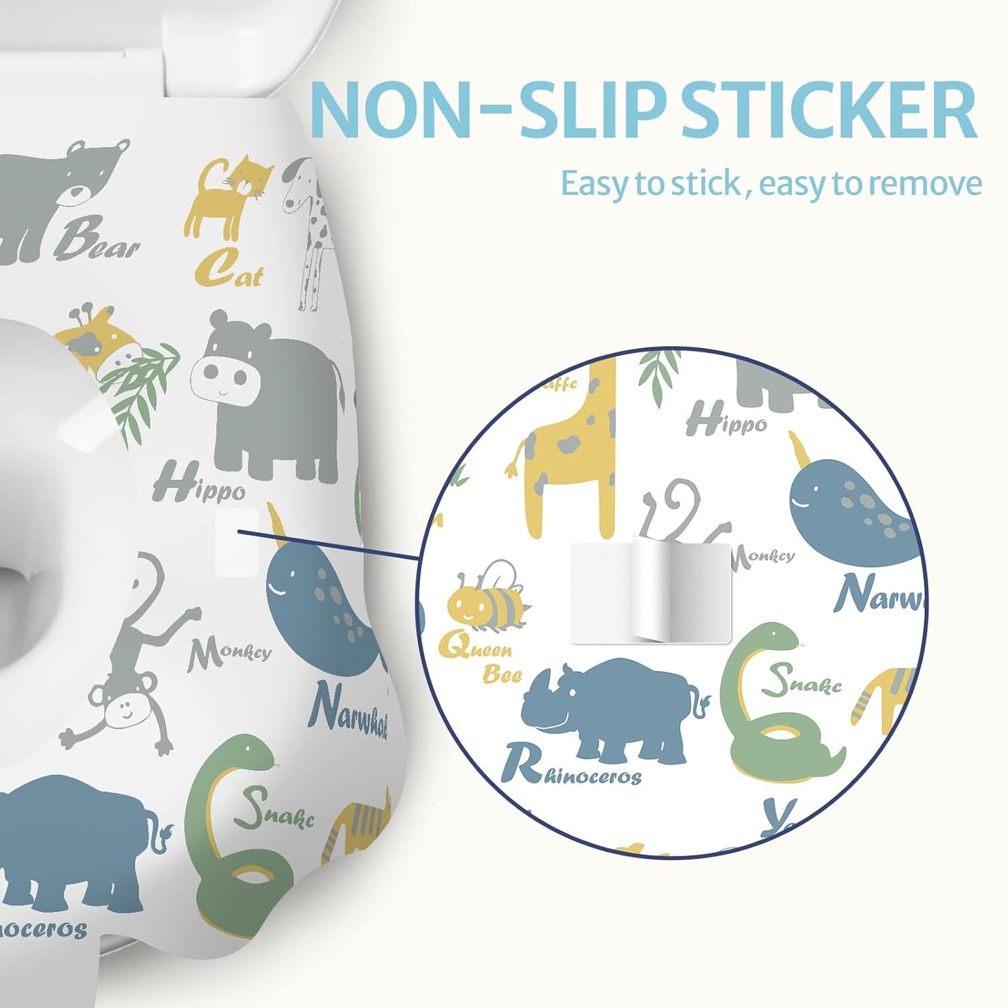 Blissful Diary 30 Pcs Toilet Seat Covers Disposable for Toddlers & Adults, Extra Large Waterproof, Portable Package for Travel, Kids Potty Training