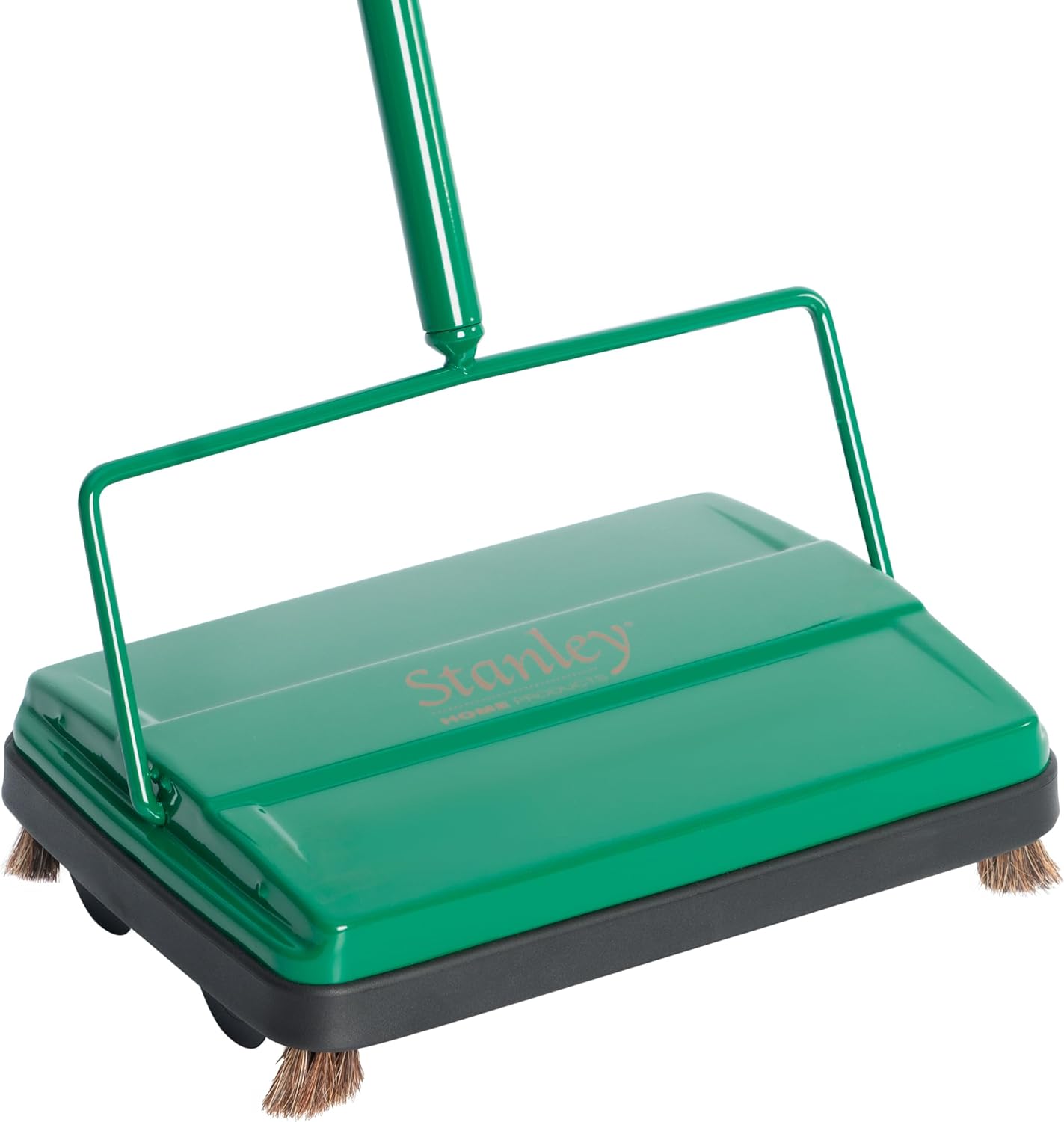 Stanley Home Products Electrostatic Carpet & Floor Sweeper - Heavy Duty Lightweight Floor Cleaner - Suitable for Smooth Floors and Low Pile Rugs & Carpeting No Electricity Needed (Forest Green)