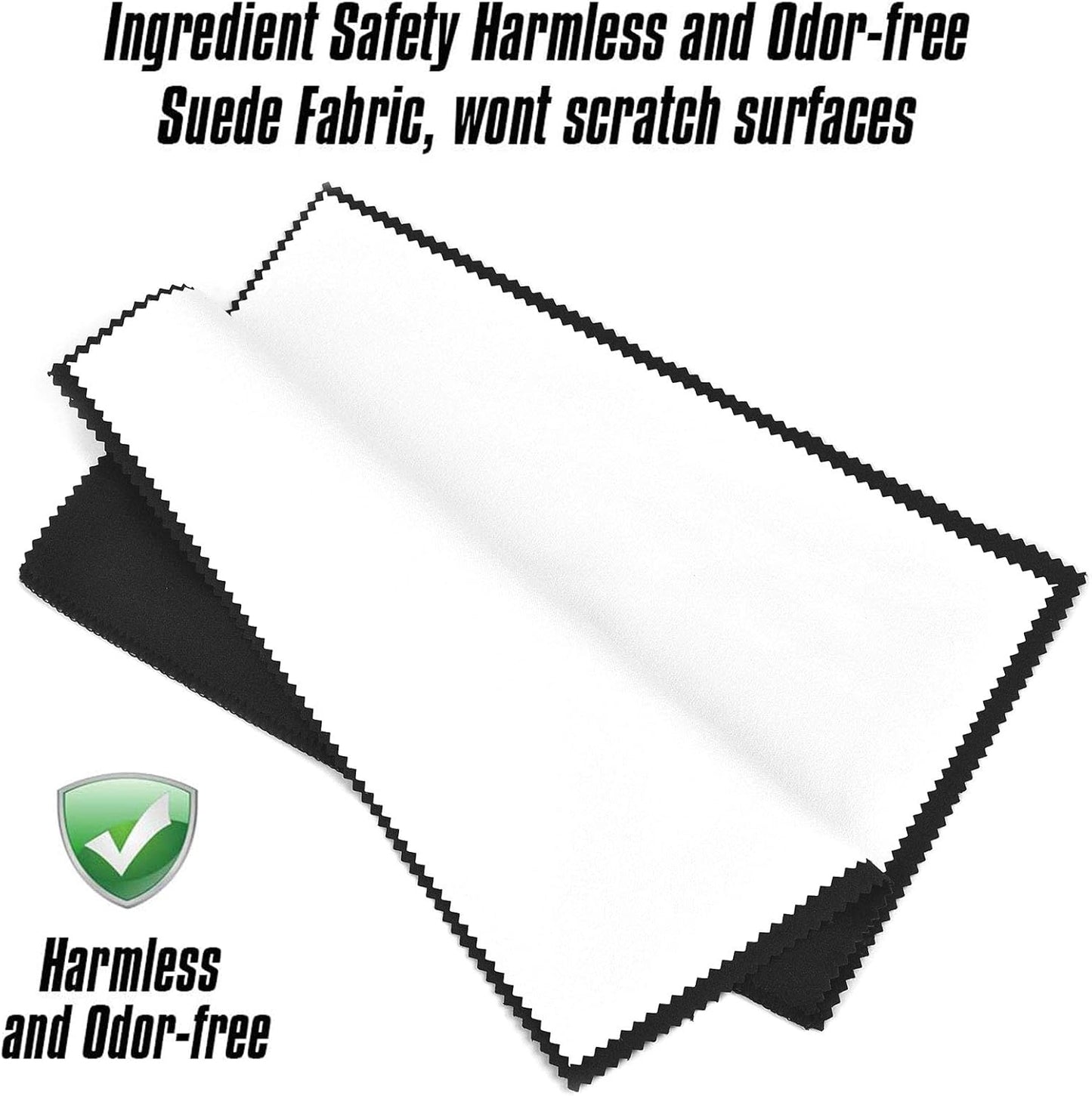 SEVENWELL Silver Polishing Cloth, Jewelry Cleaner Cloth for Sterling Silver Jewelry, Gold, Platinum, Silverware, Diamonds, Gemstones, Coins (Black)