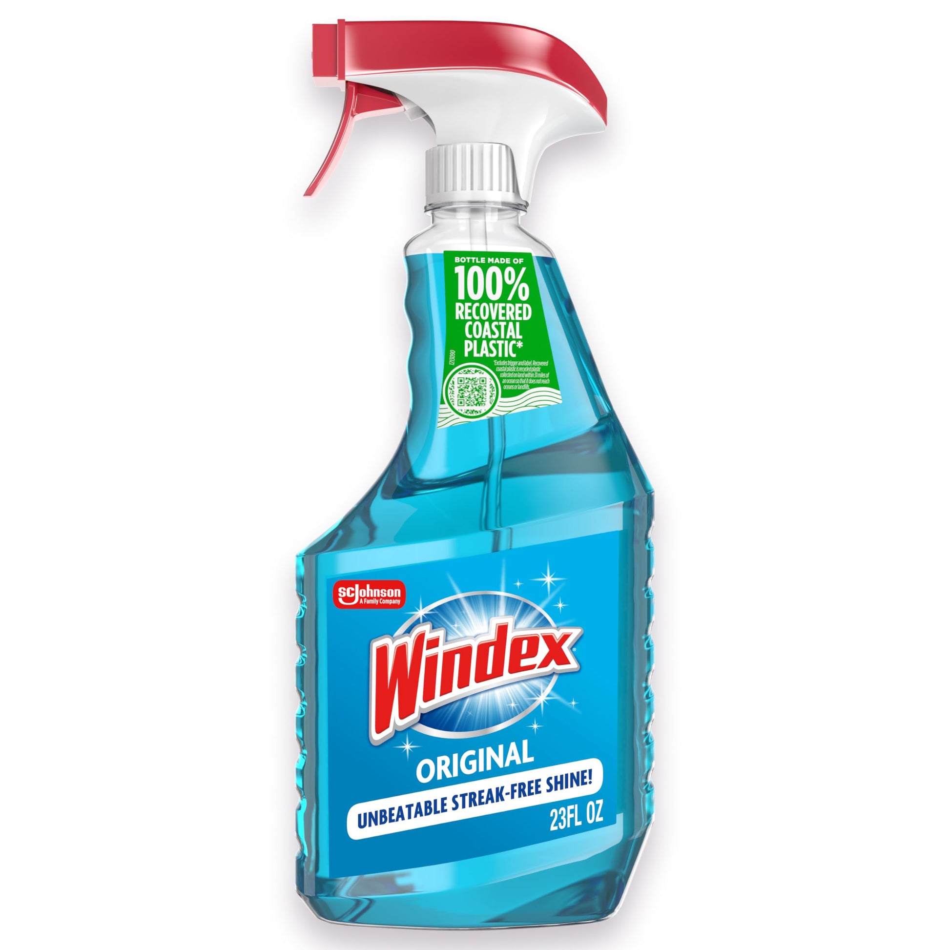 Windex Glass and Window Cleaner Spray Bottle, Packaging Designed to Prevent Leakage and Breaking