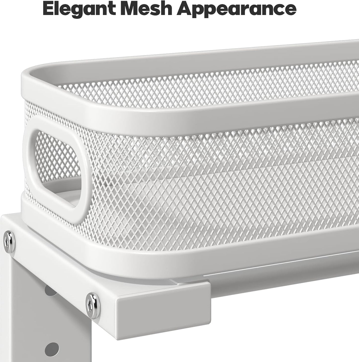 2 Pack 21.3IN-Depth Under Sink Organizer with Smooth Cylindrical Rail,2-Tier Pull Out Multi-Purpose Cabinet Storage for Bathroom&Kitchen,Height Adjustable,Rust-Resistant Coating-Gun Gray