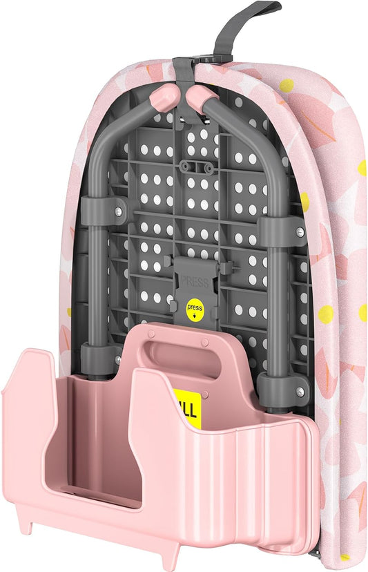 APEXCHASER Small Ironing Board with Iron Holder, Compact Iron Board with Non-Slip Feet, Portable