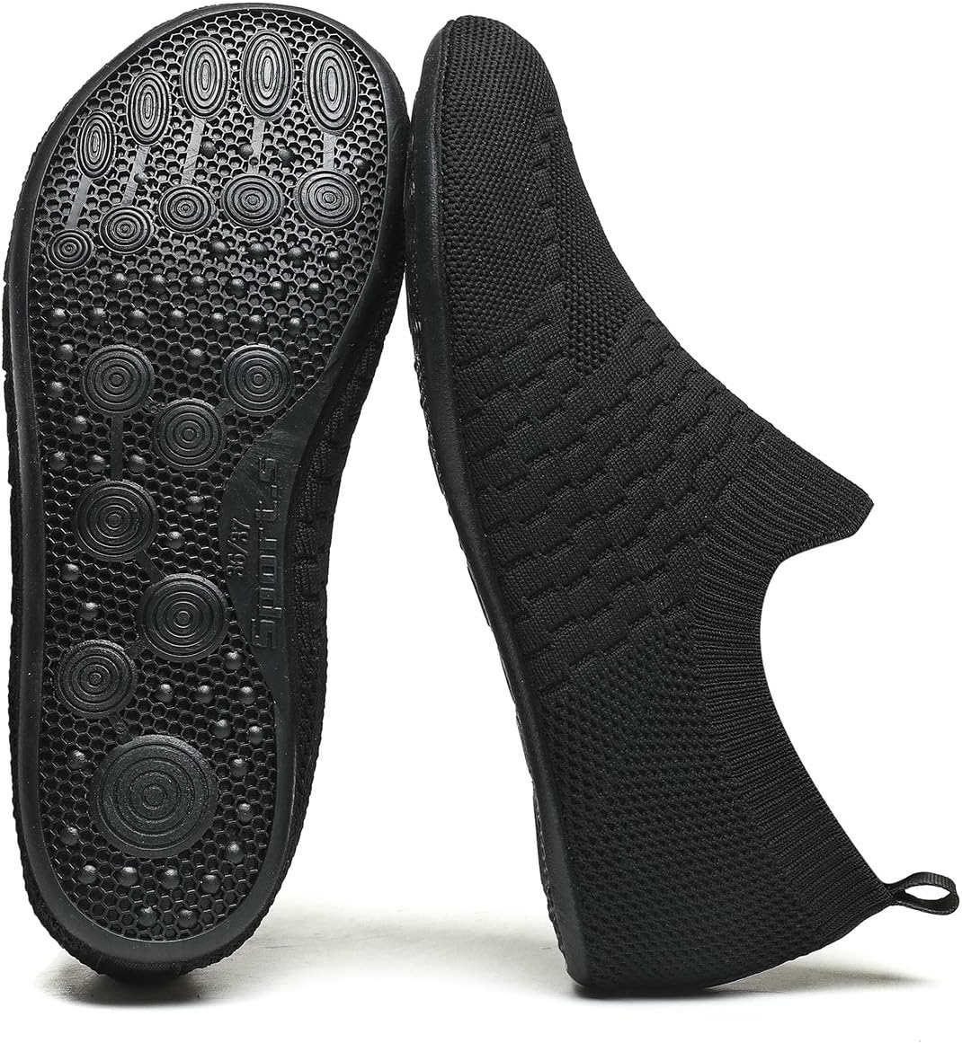 Adult Indoor House Slippers Socks Lightweight Non Slip Grip House Home Shoes for Women Men