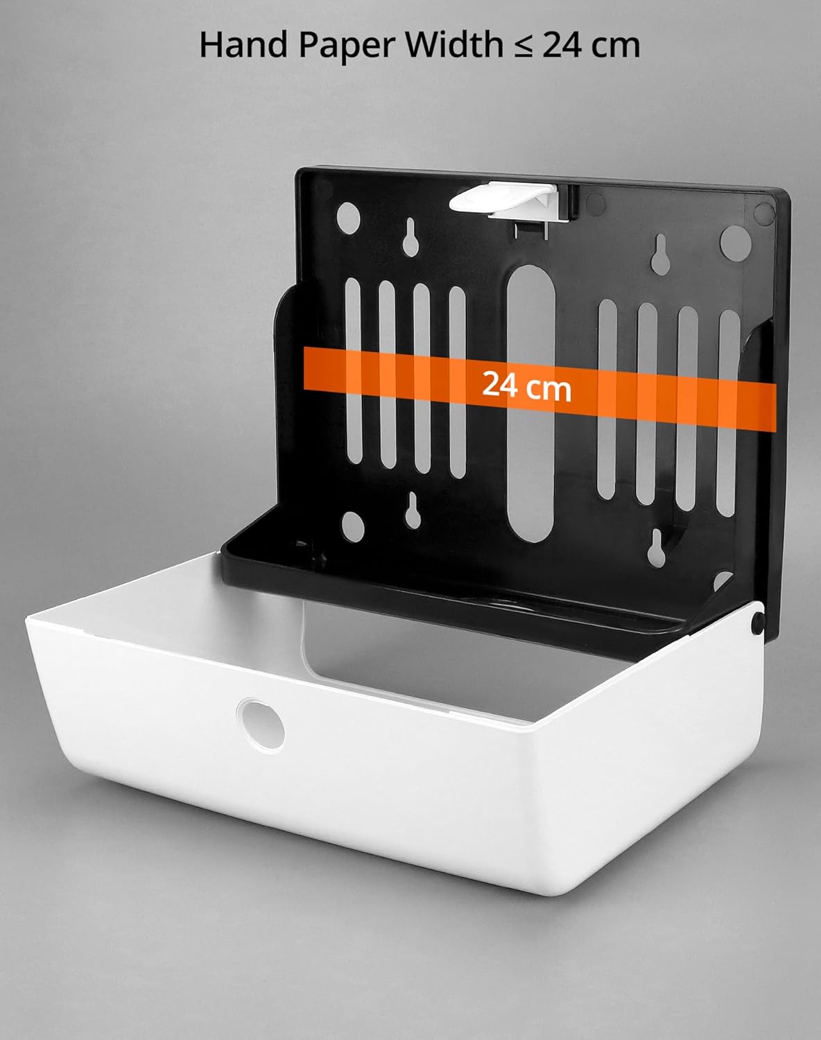 QWORK Paper Towel Dispenser Wall Mount, 2 Pack Multifold Hand Towel Dispenser, Tri-fold Commercial Hand Towel Dispenser for Bathroom, Kitchen, Office, White