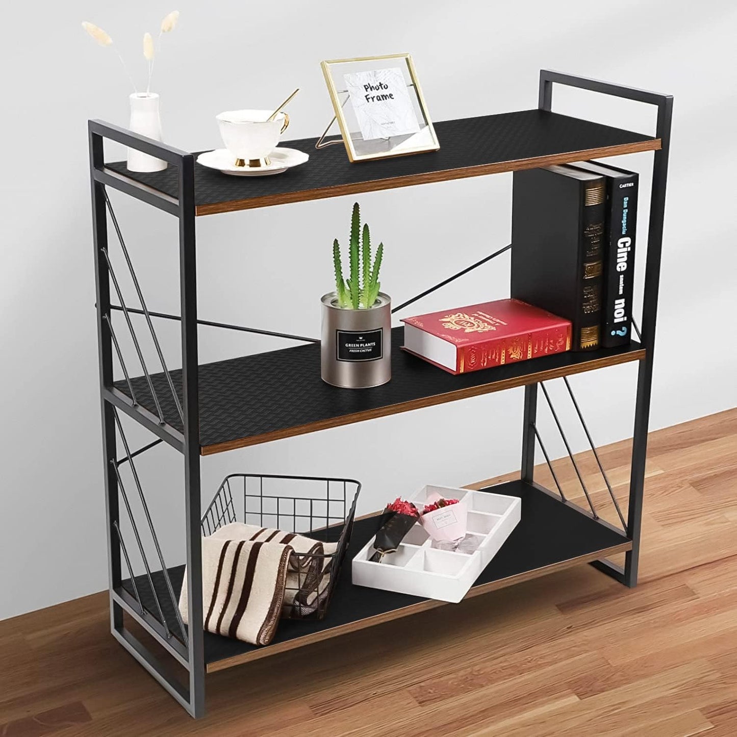 Shelf Liners for Kitchen Cabinets Refrigerator Liners Waterproof & Oil-Proof Kitchen Cupboard Liner Non-Slip Drawer Mats EVA Material Non Adhesive Fridge Liner for Shelves - Black 23.6 x 78.7 Inches