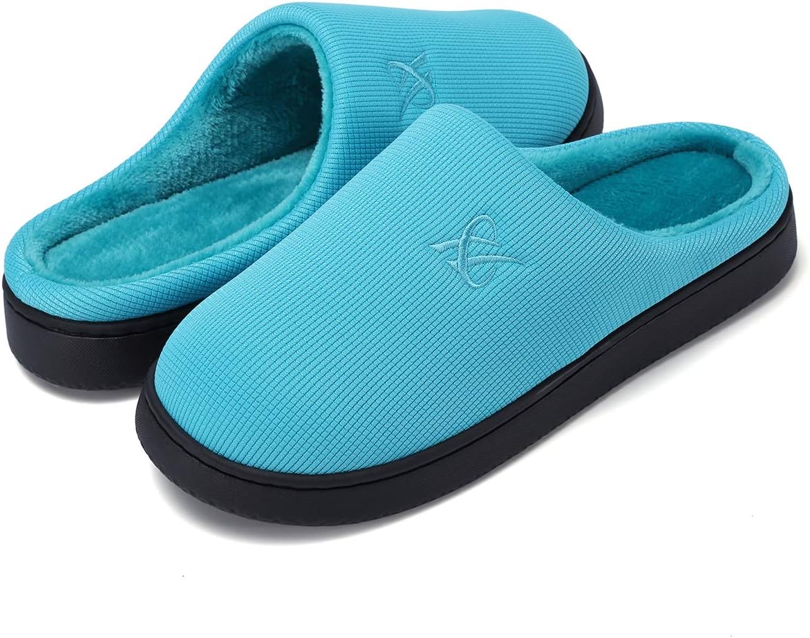 Memory Foam Slippers for Women's and Men's Casual House Shoes