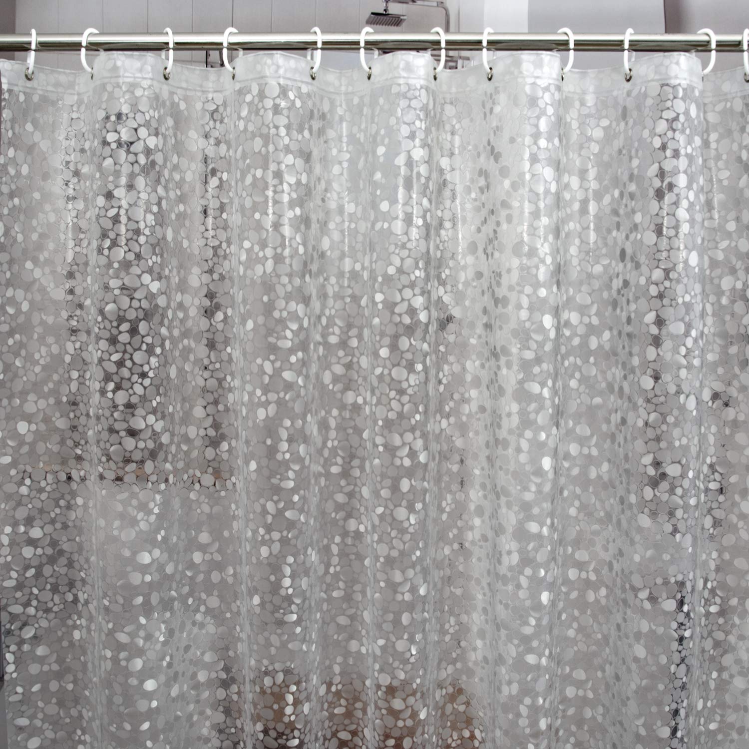Bostofy Waterproof Shower Curtain Liner 8G EVA Thick Shower Curtain with Heavy Duty 3 Bottom