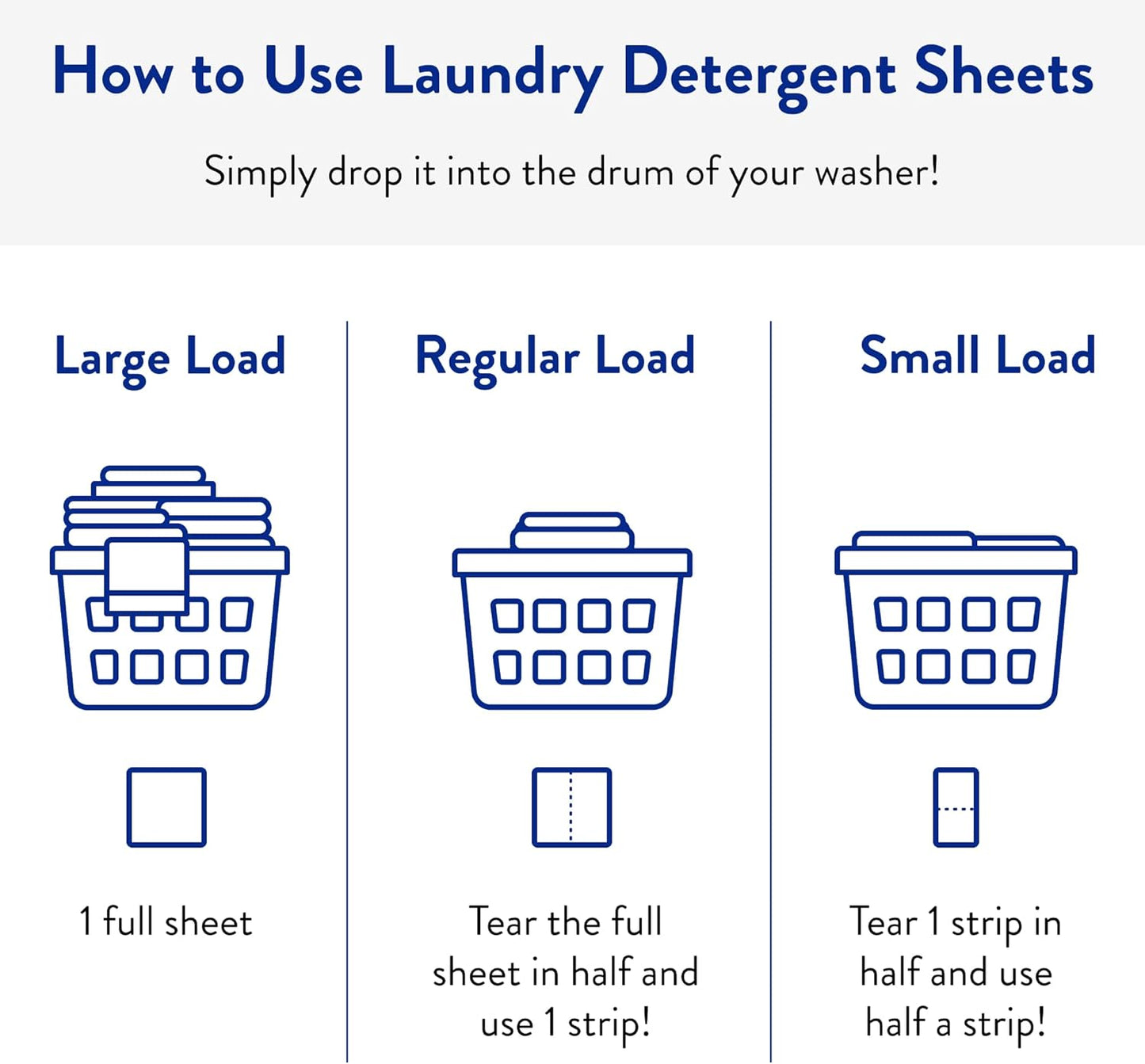 The Clean People Laundry Detergent Sheets - Laundry Soap - Ultra Concentrated, Recyclable Packaging, Stain Fighting - Spring Scent, 96 Pack