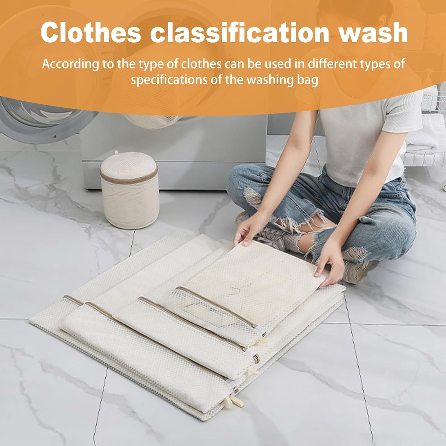 6PCS Laundry Bag For Washing Machines, Specialized For Washing Underwear And Bras, Anti Deformation Washing Bag, Laundry Filter Mesh Bag