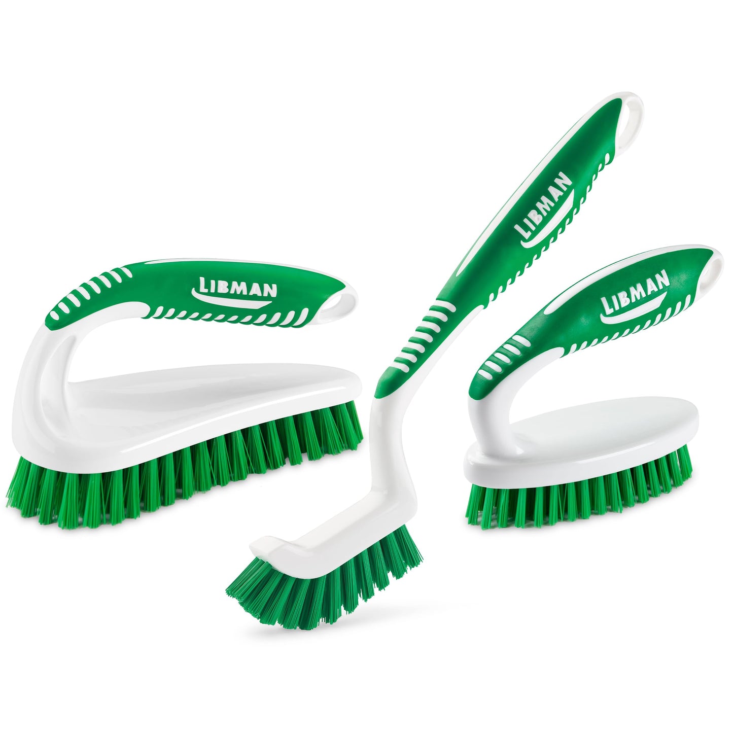Libman Scrub Brush Kit | Cleaning Brush | Tile & Grout Brush | Small Scrub Brush | Power Scrub