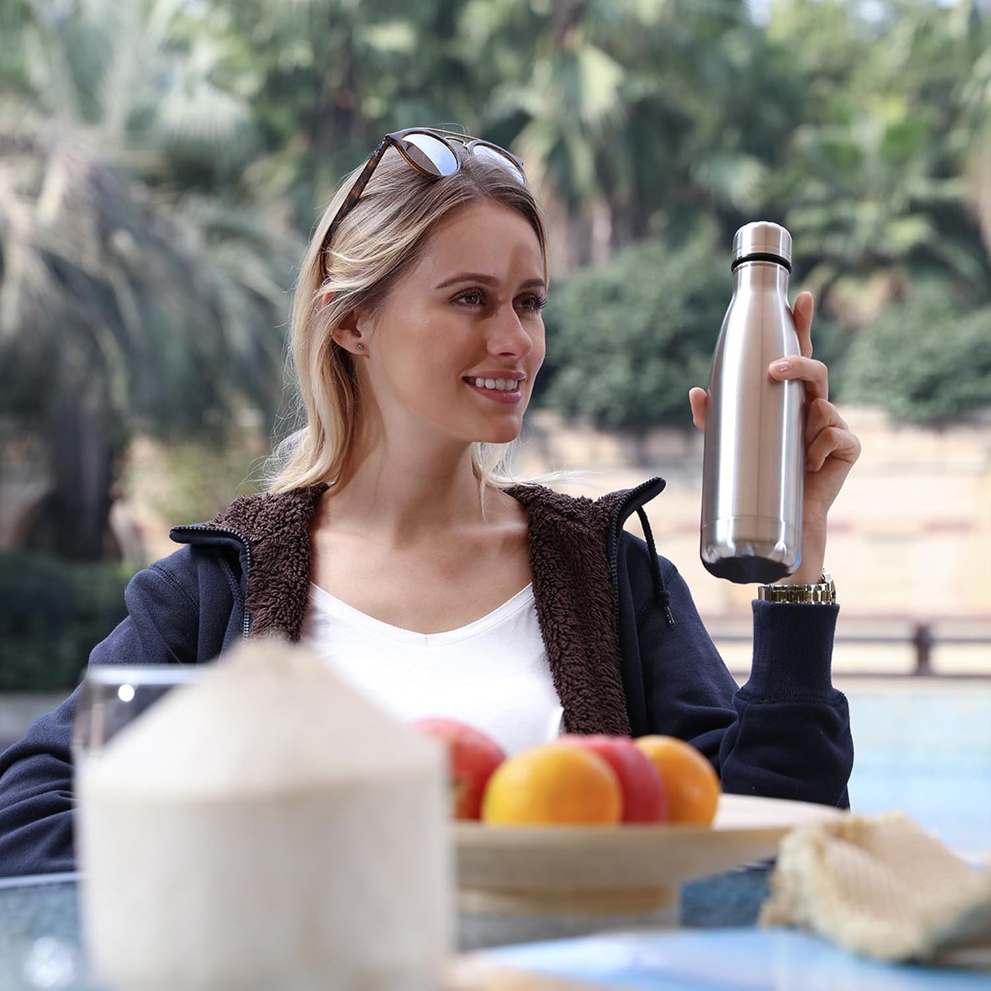 MEWAY 17oz Sport Water Bottle 12 Pack Vacuum Insulated Stainless Steel Leak-Proof Double Wall Cola Shape Water Bottle,Keep Drinks Hot & Cold (Silver,12 Pack)