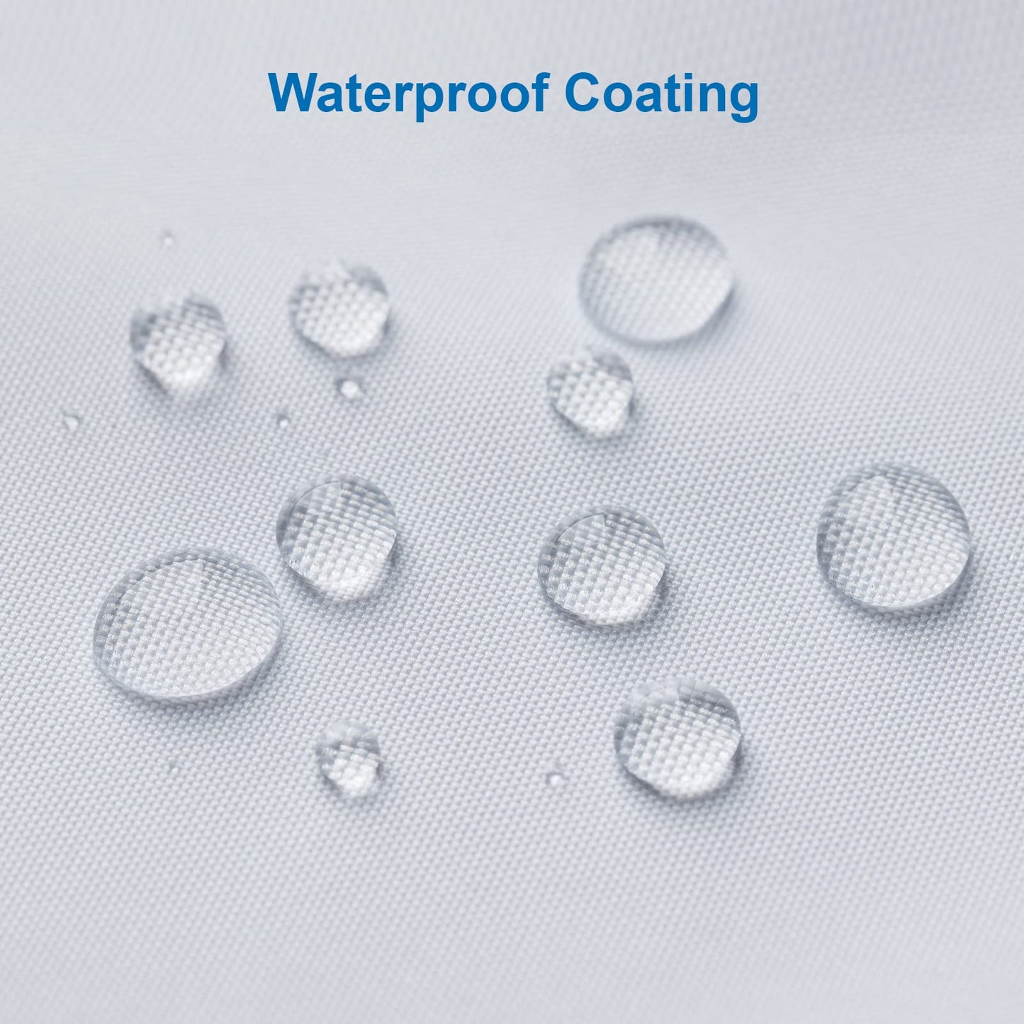 Amazer White Shower Liner Cloth Waterproof, White Shower Curtain Liner Fabric with Weighted Stones