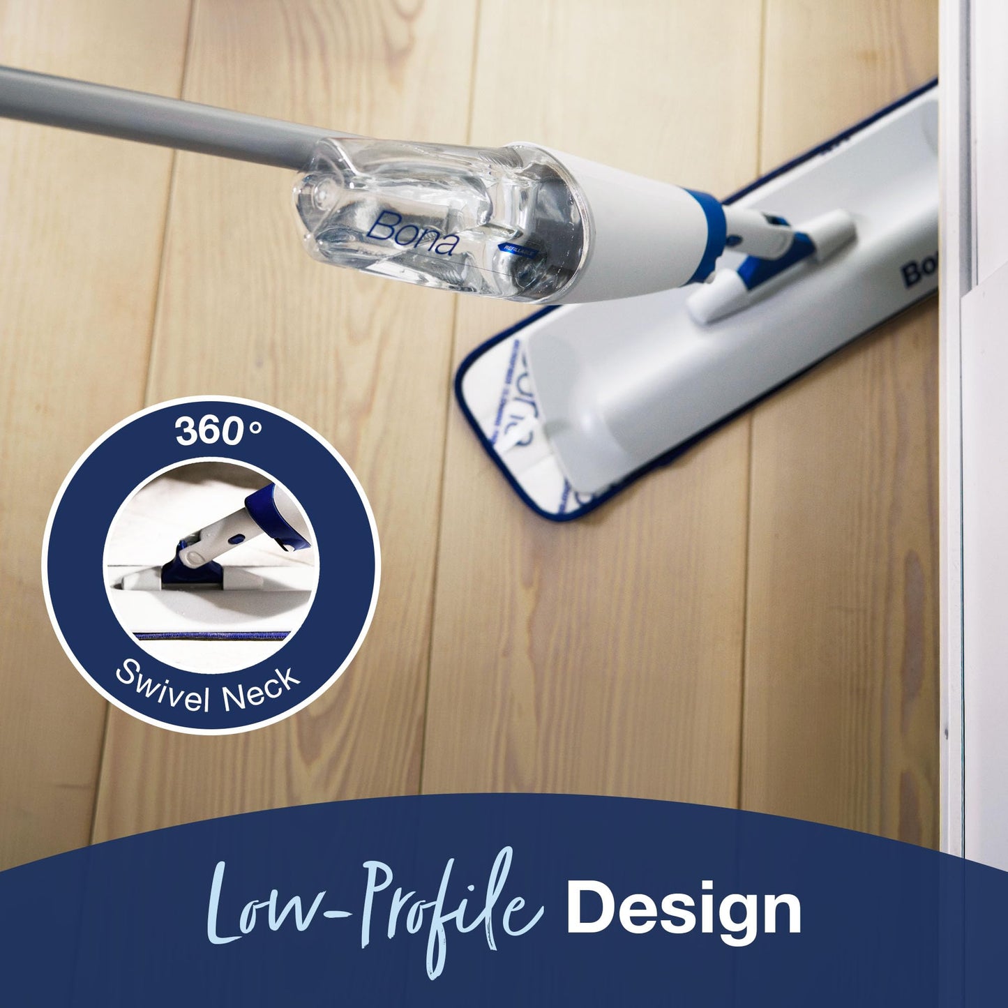 Bona Spray Mop Air - Includes Multi-Surface Floor Cleaner Concentrate and Microfiber Pad - Lemon