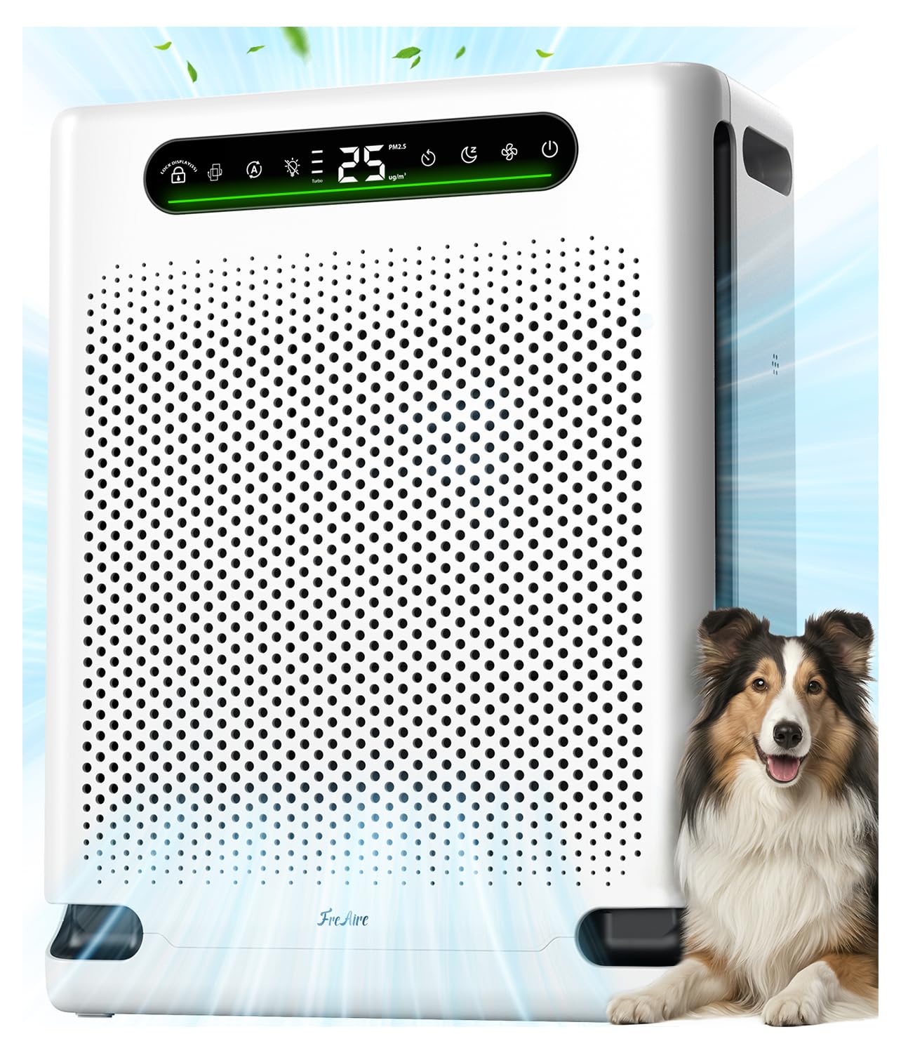 FreAire Air Purifiers for Home Large Room Up to 2600 Ft², HAP605, White