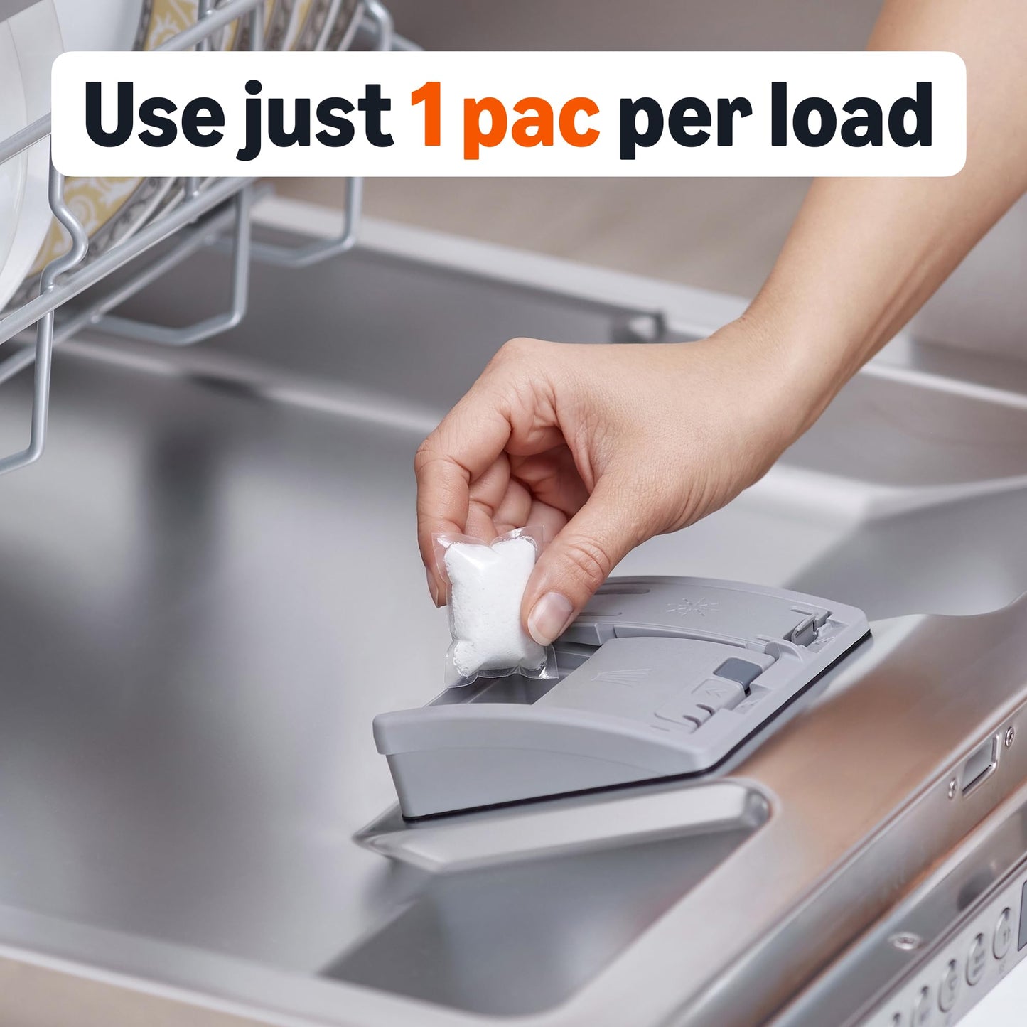 Amazon Basics Dishwasher Detergent Pacs, Fresh Scent, 78 Count