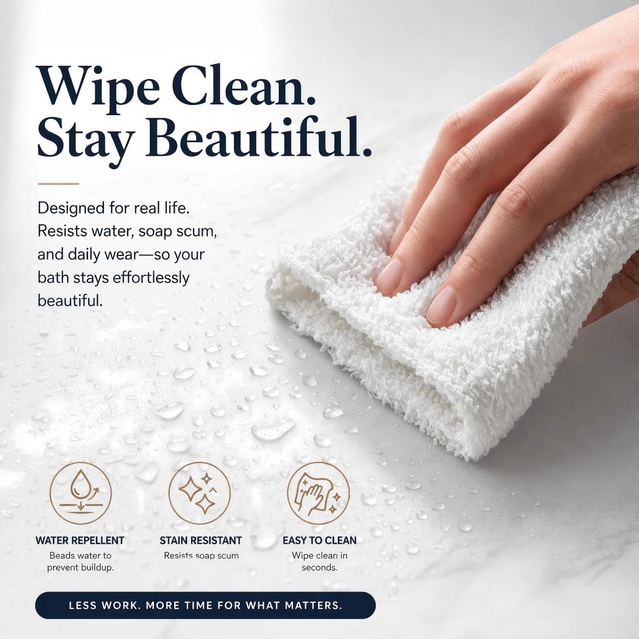 EHZNZIE Crystal Clear Shower Curtain Liner 72x72, PEVA Waterproof Bath Curtain, No Chemical Smell