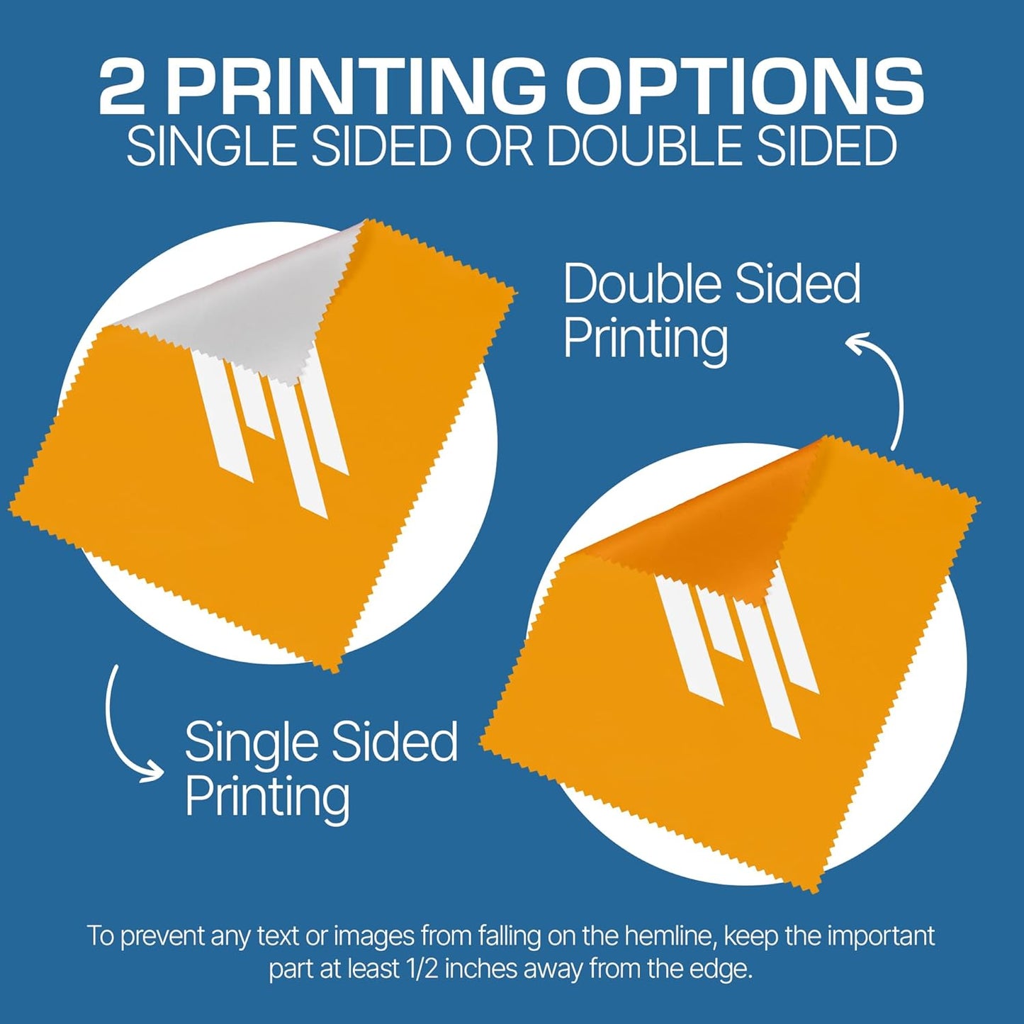 Ships Next Day, Made in USA - Customizable Microfiber Cleaning Cloth - Perfect Eyeglass Cleaner Promotional Gift - Premium Microfiber Lens Wipes - Logo or Image Printed (250 Pack) Single Sided