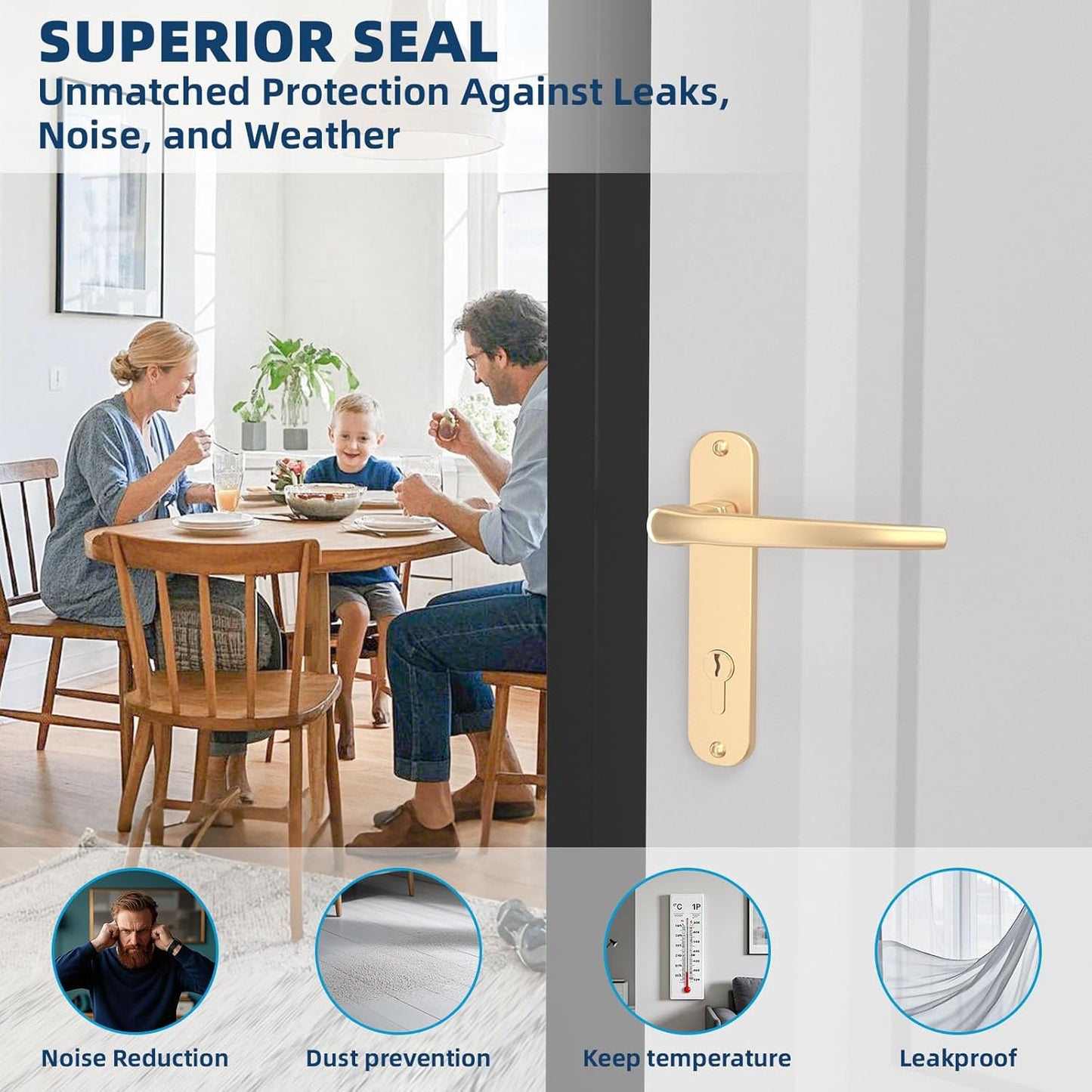 Heavy-Duty 20 ft x 3 in Weather Stripping, Extra Thick 2mm Door Draft Stopper Silicone Seal Strip for House and Glass Shower Doors for Collision and Side Gaps of Door and Windows, Black