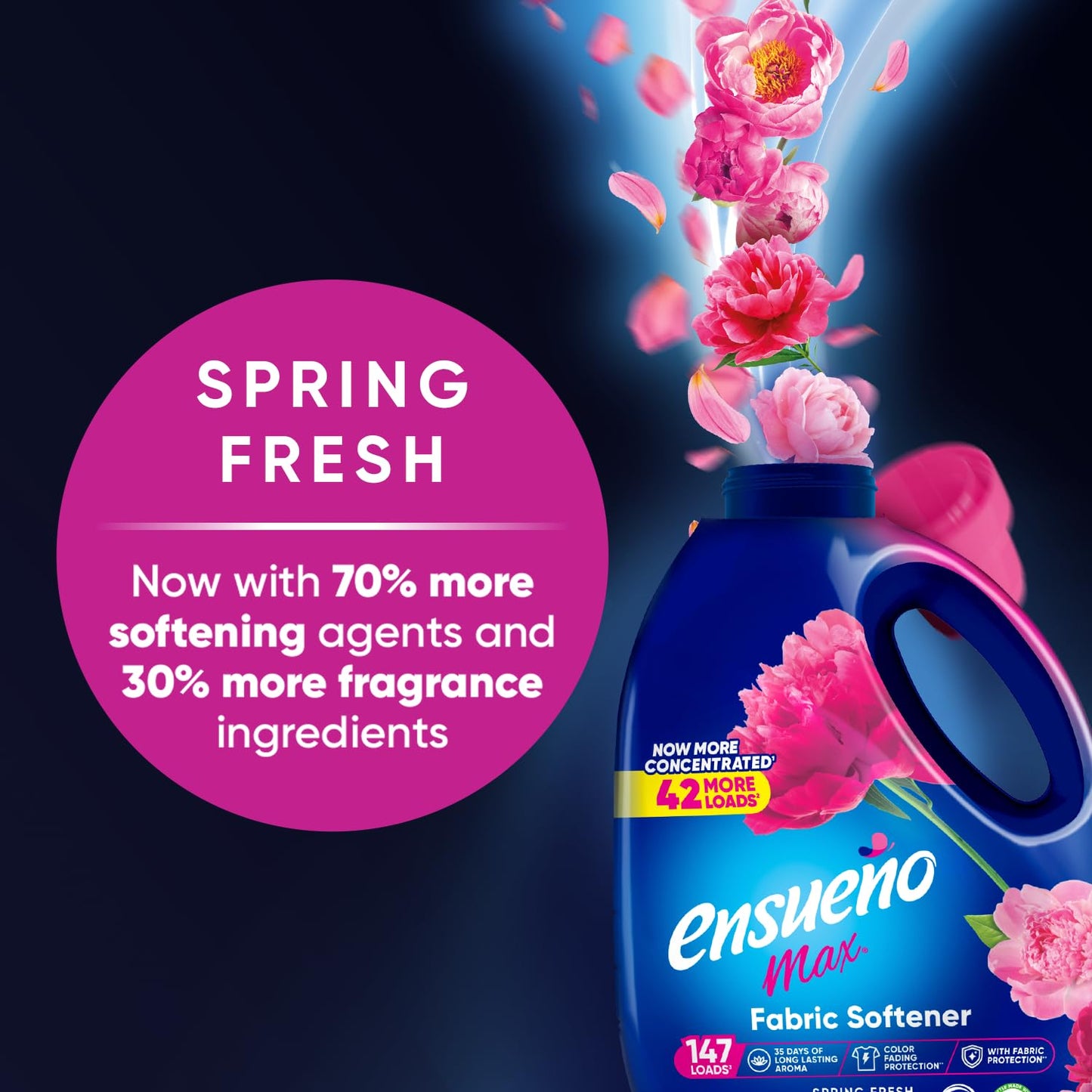 Ensueño Max Liquid Fabric Softener - Spring Fresh Scent - 125 fl oz