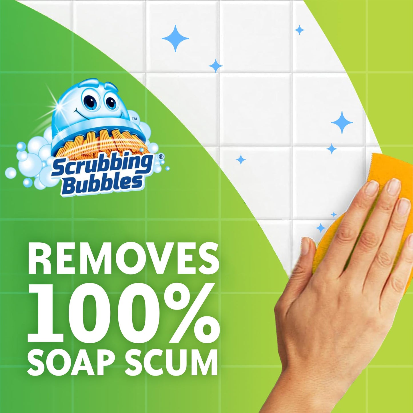 Scrubbing Bubbles Bathroom and Shower Cleaner Disinfectant Spray, Bathroom Grime Fighter, Citrus