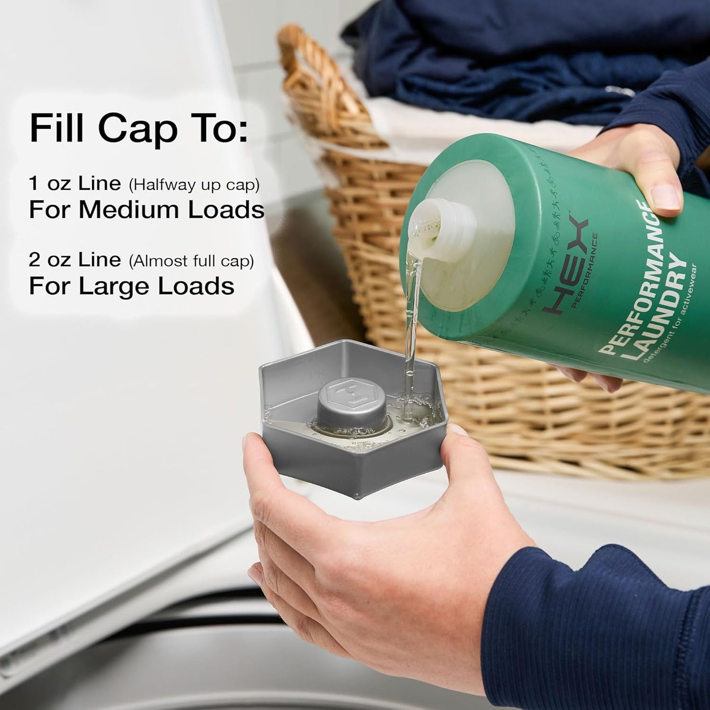 HEX Performance Laundry Detergent, Lavender, 100 Loads (Pack of 2) - Designed for Activewear, Eco-Friendly, Concentrated Formula