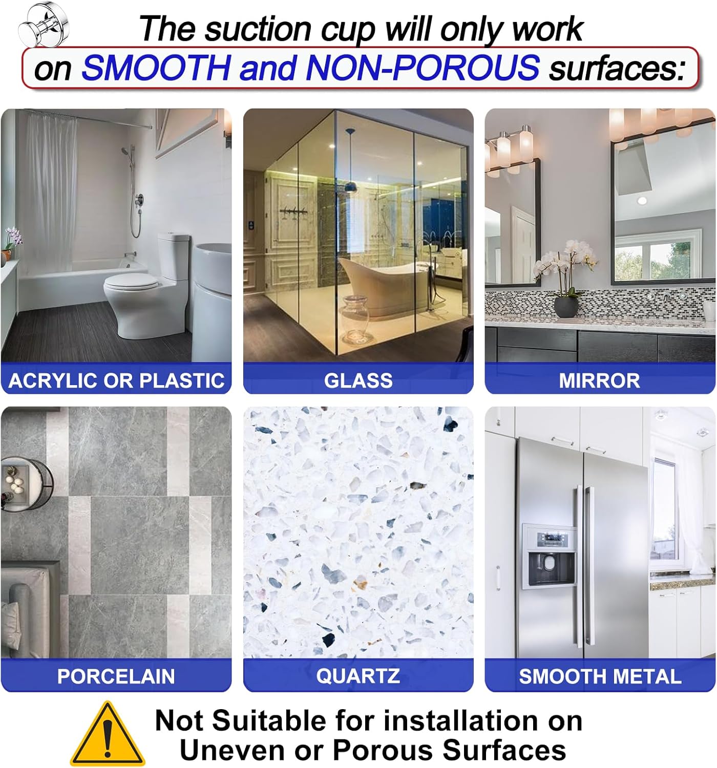 Suction Cup Hooks for Shower, Removable Towel Hooks for Bathroom Window Glass Door Wall, Bath Robe Looafh Hook for Hanging - 4 Pack, Chrome