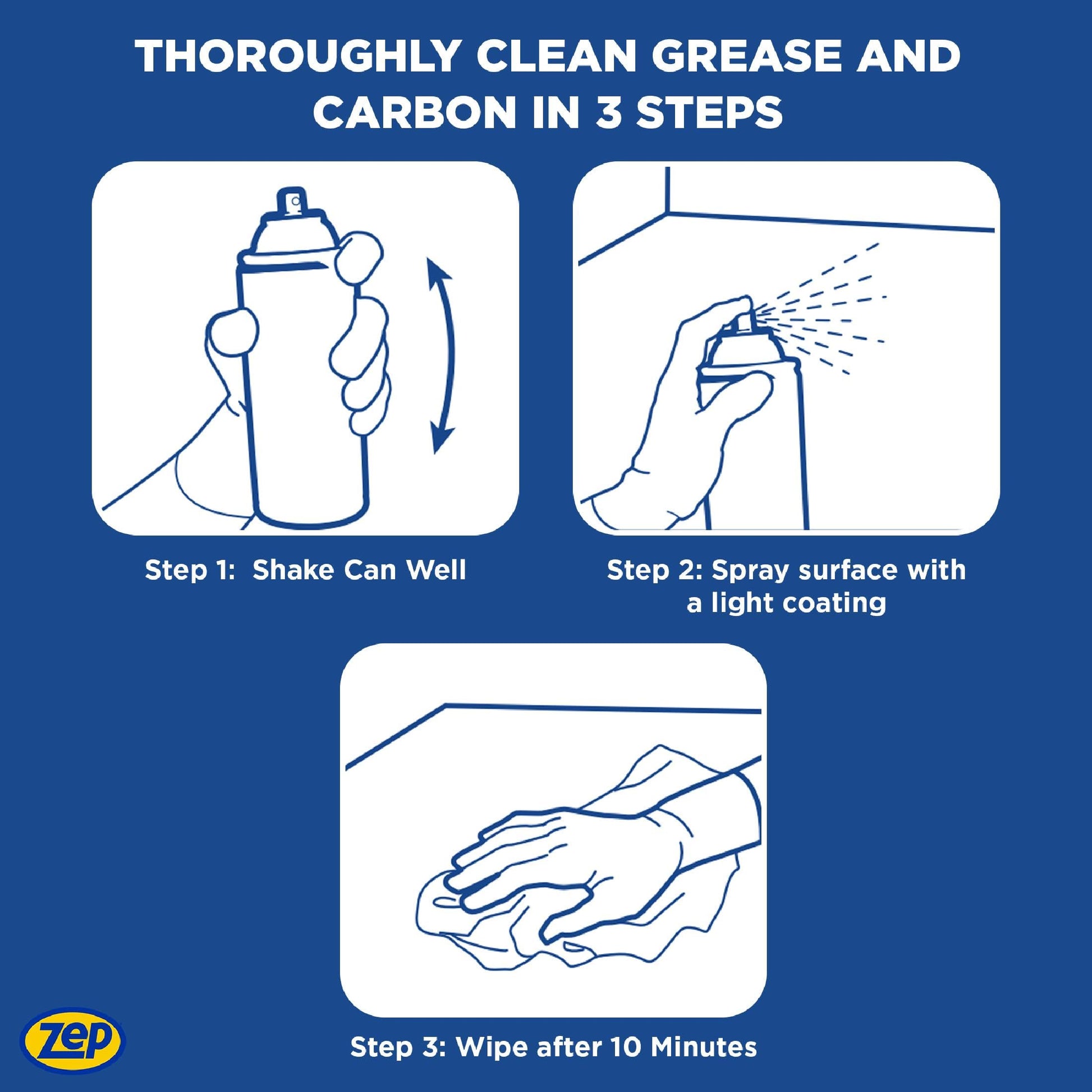 Zep Heavy-Duty Oven and Grill Cleaner - 19 oz (Case of 2) ZUOVGR19 - Dissolves Grease on Contact