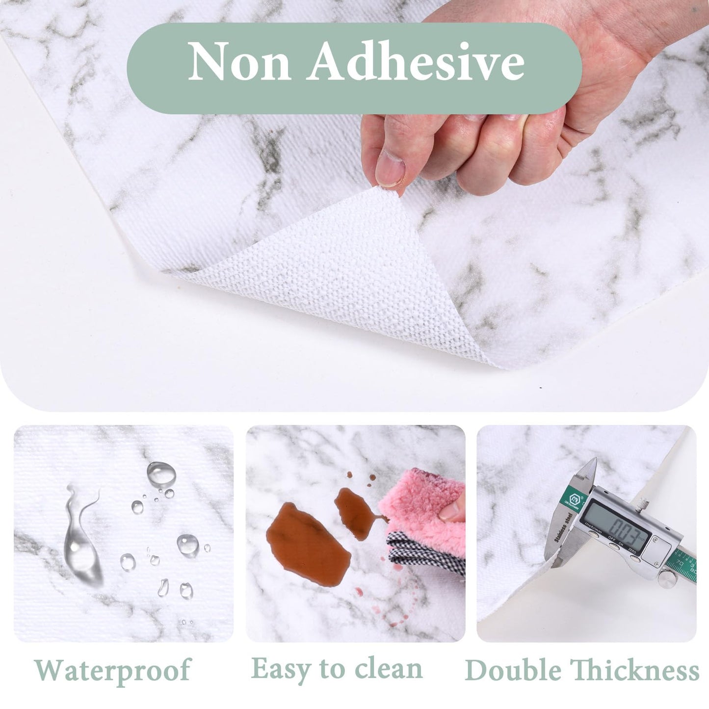 2-Layer Drawer and Shelf Liner for Kitchen Cabinet: 12 in X 20 Ft Non Slip Waterproof Shelf Paper